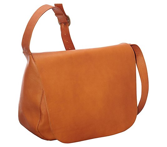 Le Donne Leather Classic Womens Full Flap Bag