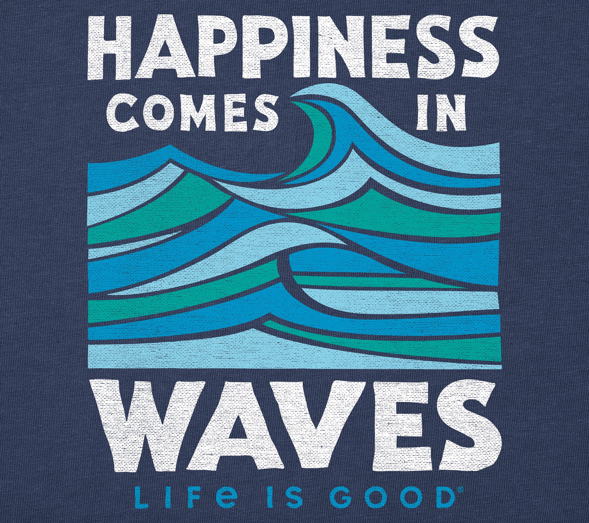 Life is Good Men's Comes in Waves Crusher Tee - QVC.com