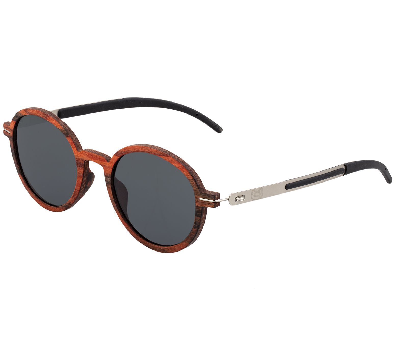 Earth Wood Goods Men's Polarized RoundSunglasses