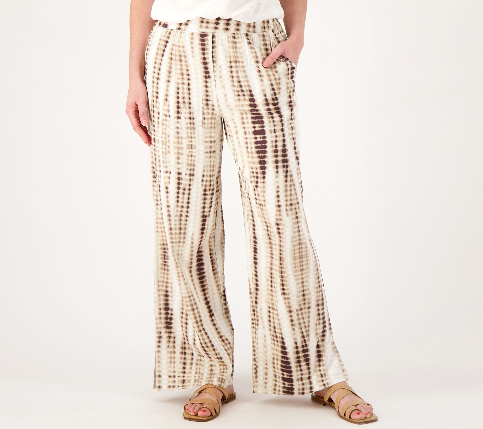 Denim & Co. Regular Beach "Best Of" Printed Jersey Pants