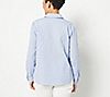Isaac Mizrahi Live! Textured Stripe Pullover Blouse, 1 of 3
