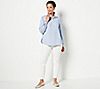 Isaac Mizrahi Live! Textured Stripe Pullover Blouse, 2 of 3