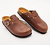 Naot Leather Buckled Clogs - Spring