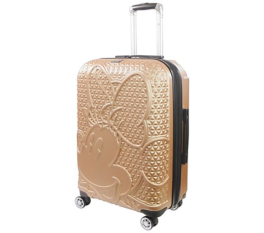 FUL Disney Textured Minnie Mouse 25" HardSidedRolling Luggage