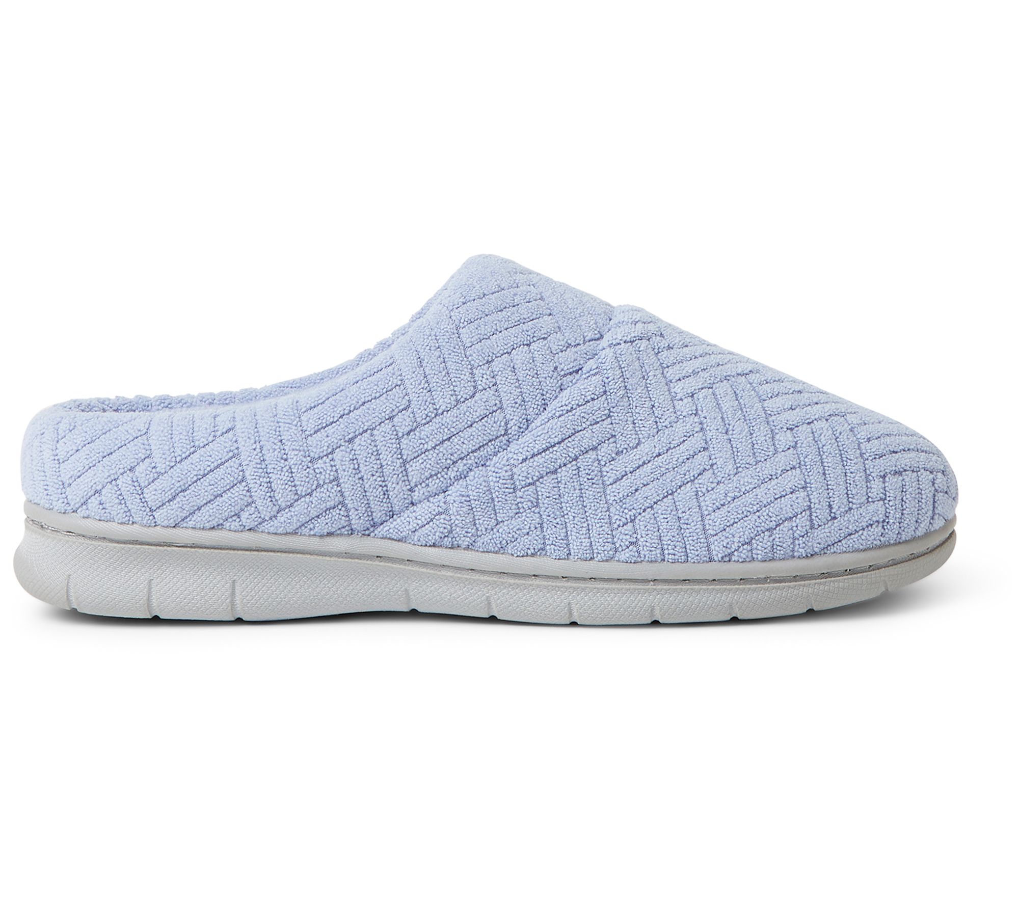 Dearfoams Womens Textured Terry Clog Slippers Brooklyn