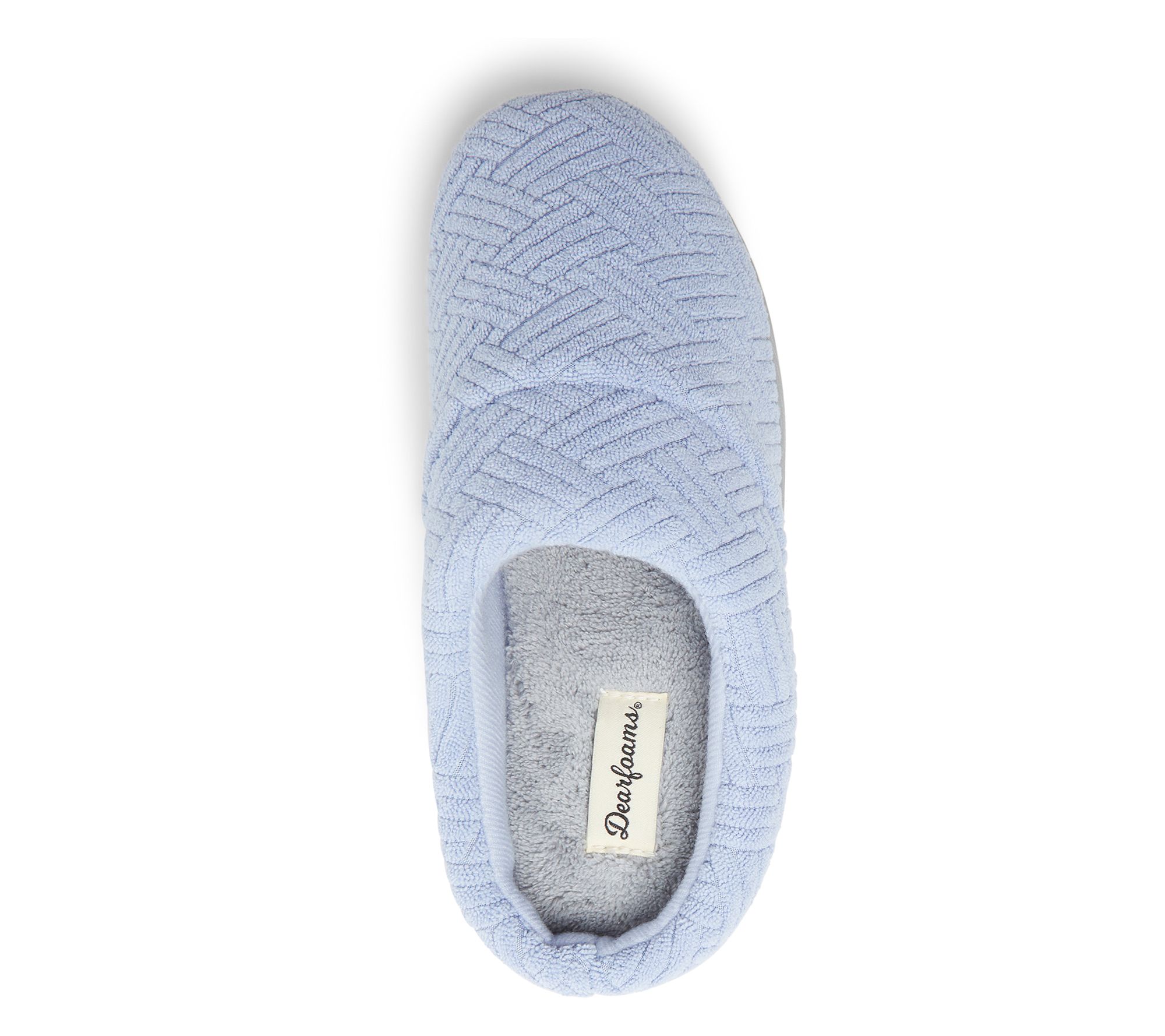 Dearfoams Womens Textured Terry Clog Slippers Brooklyn