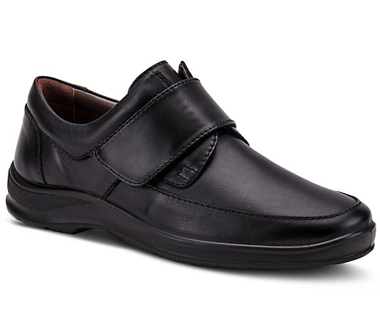 Spring Step Men's Leather Adjustable Slip-on Shoes - Cacio