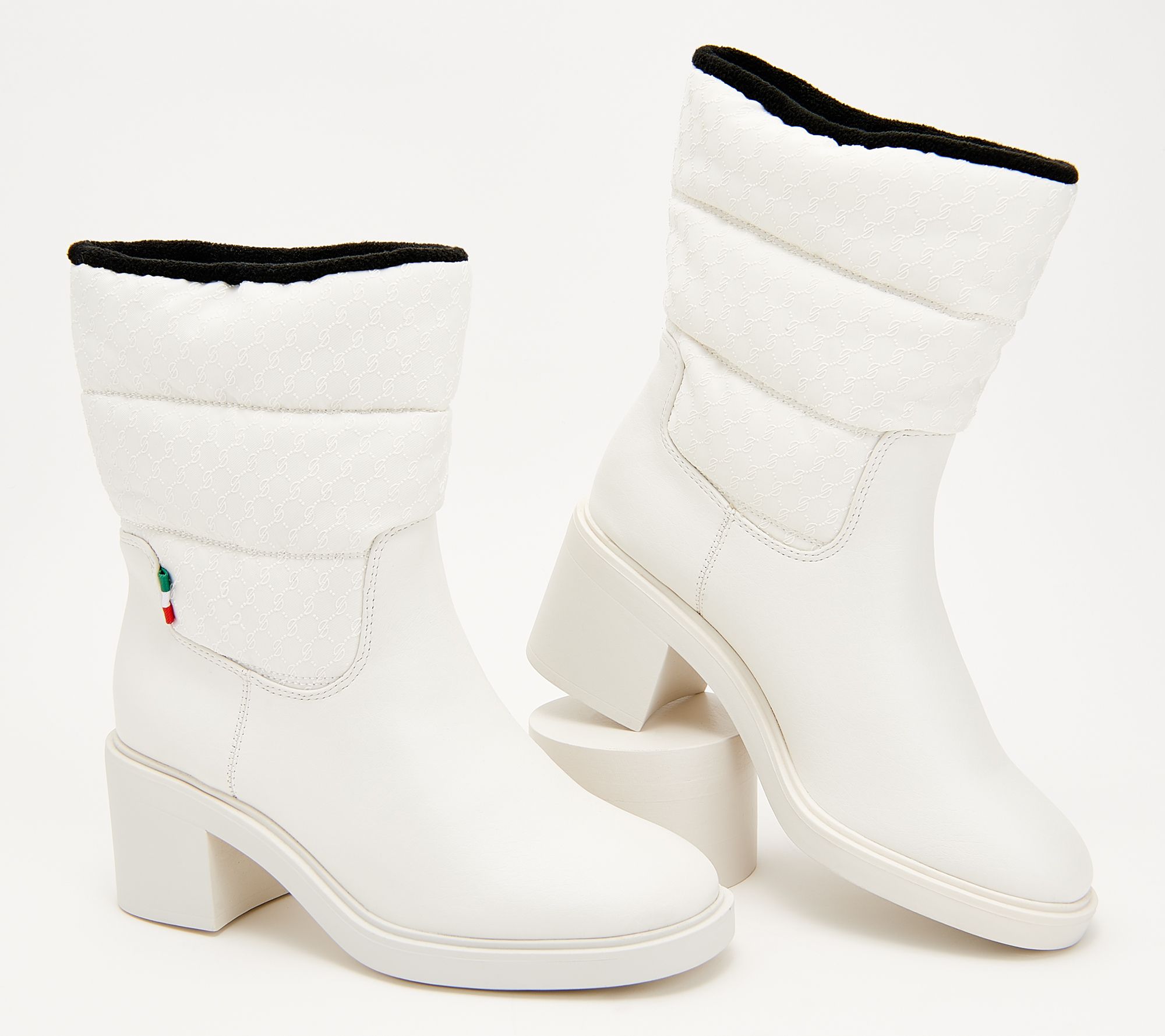 Franco Sarto White Boots QVC