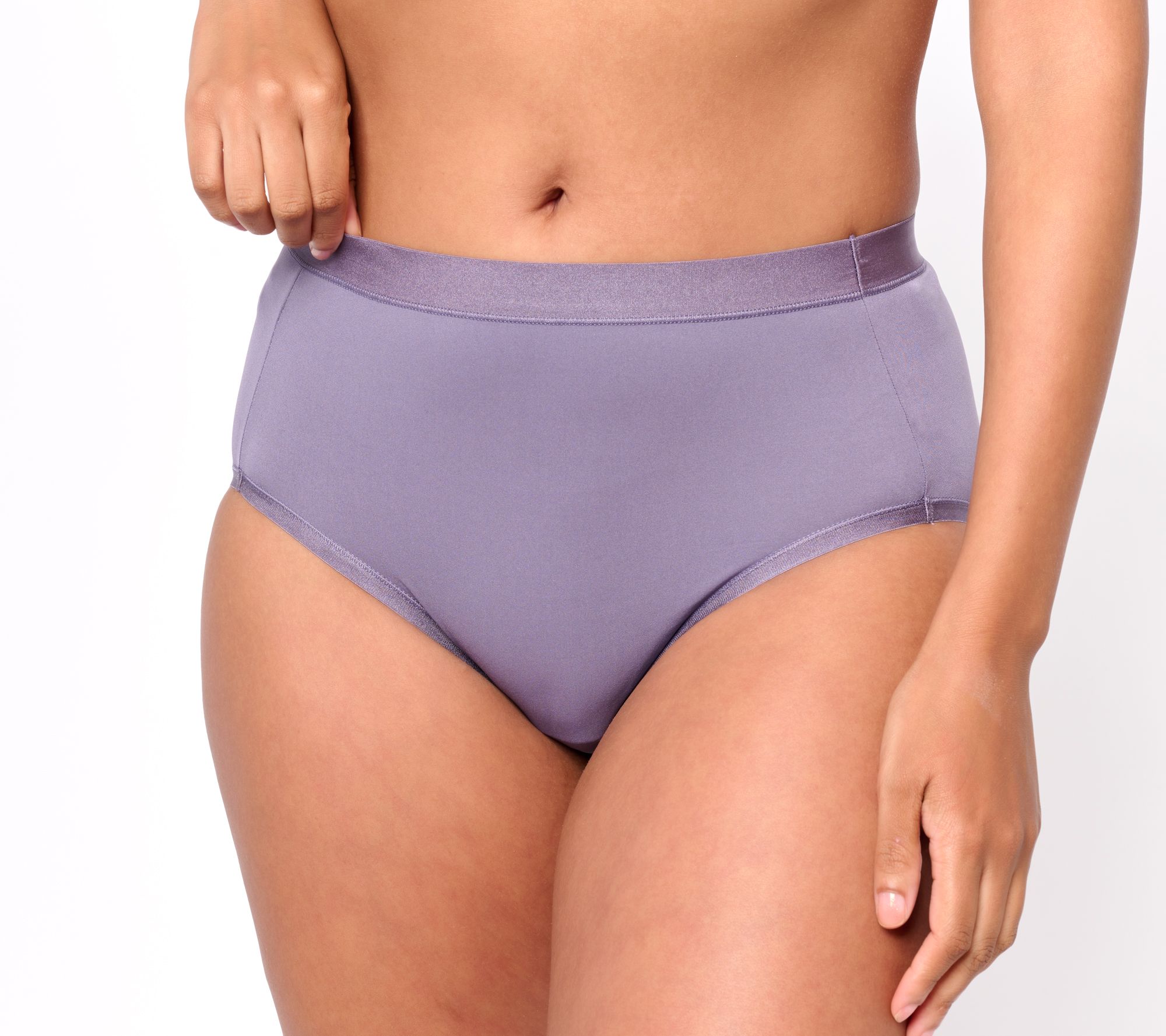 Cuddl Duds Intimates Softwear with Stretch - Set/3 HiCut Panties 