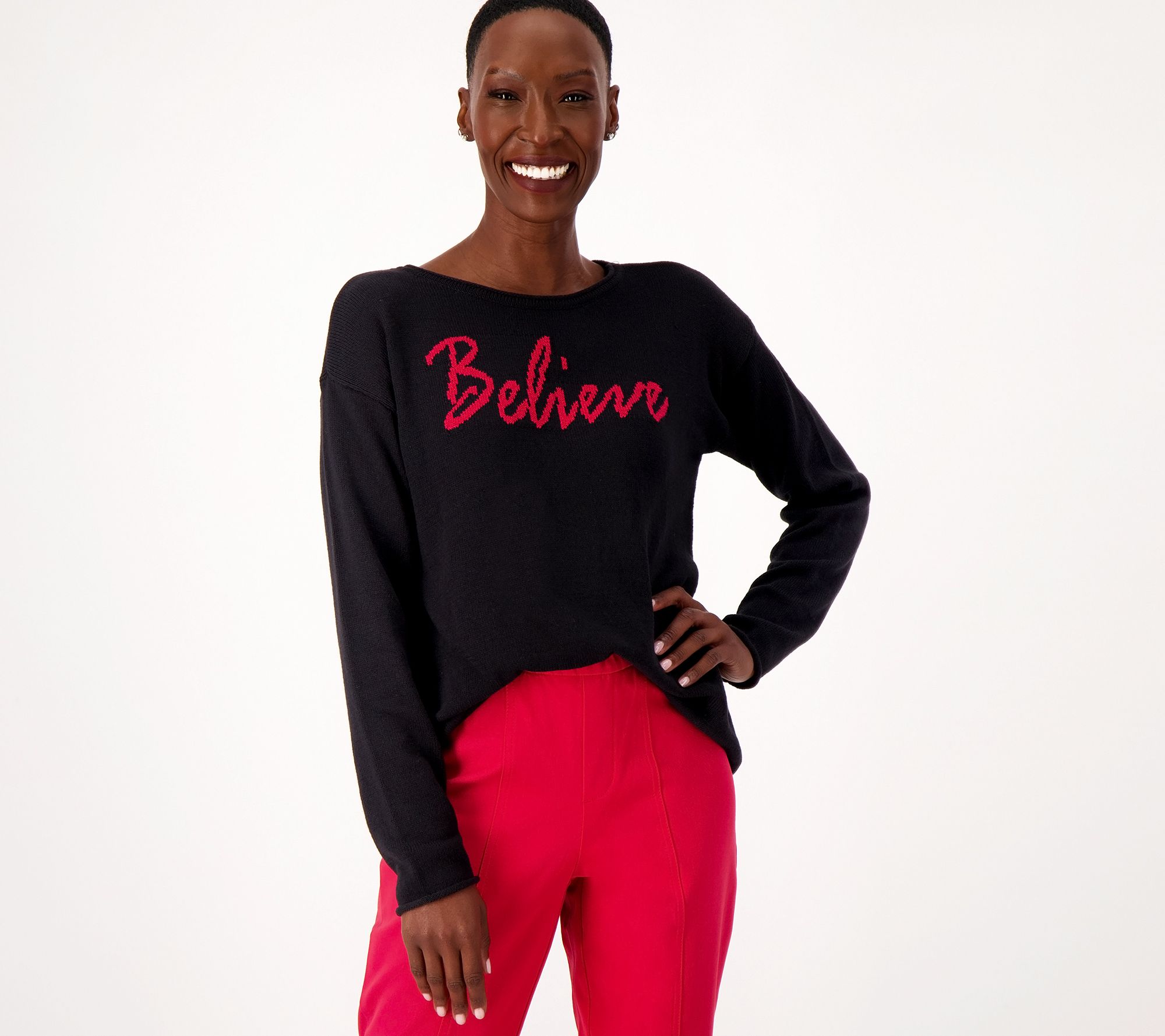 "As Is" Belle by Kim Gravel Jingle Belles Holiday Sweater