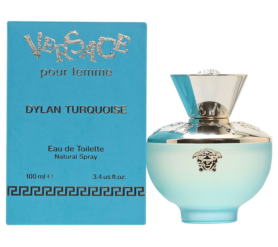 Versace Dylan Turquoise Pour Femme Eau de Toilete Spray 3.4
