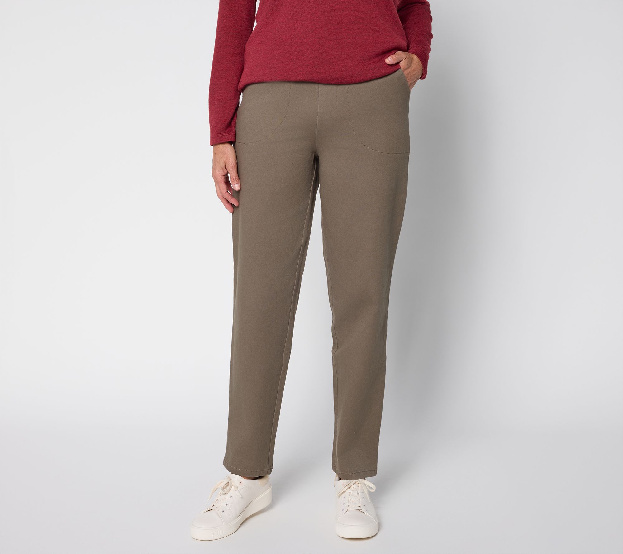 Denim & Co. Original Waist Stretch Tall Side Pocket Pant- Seasonal