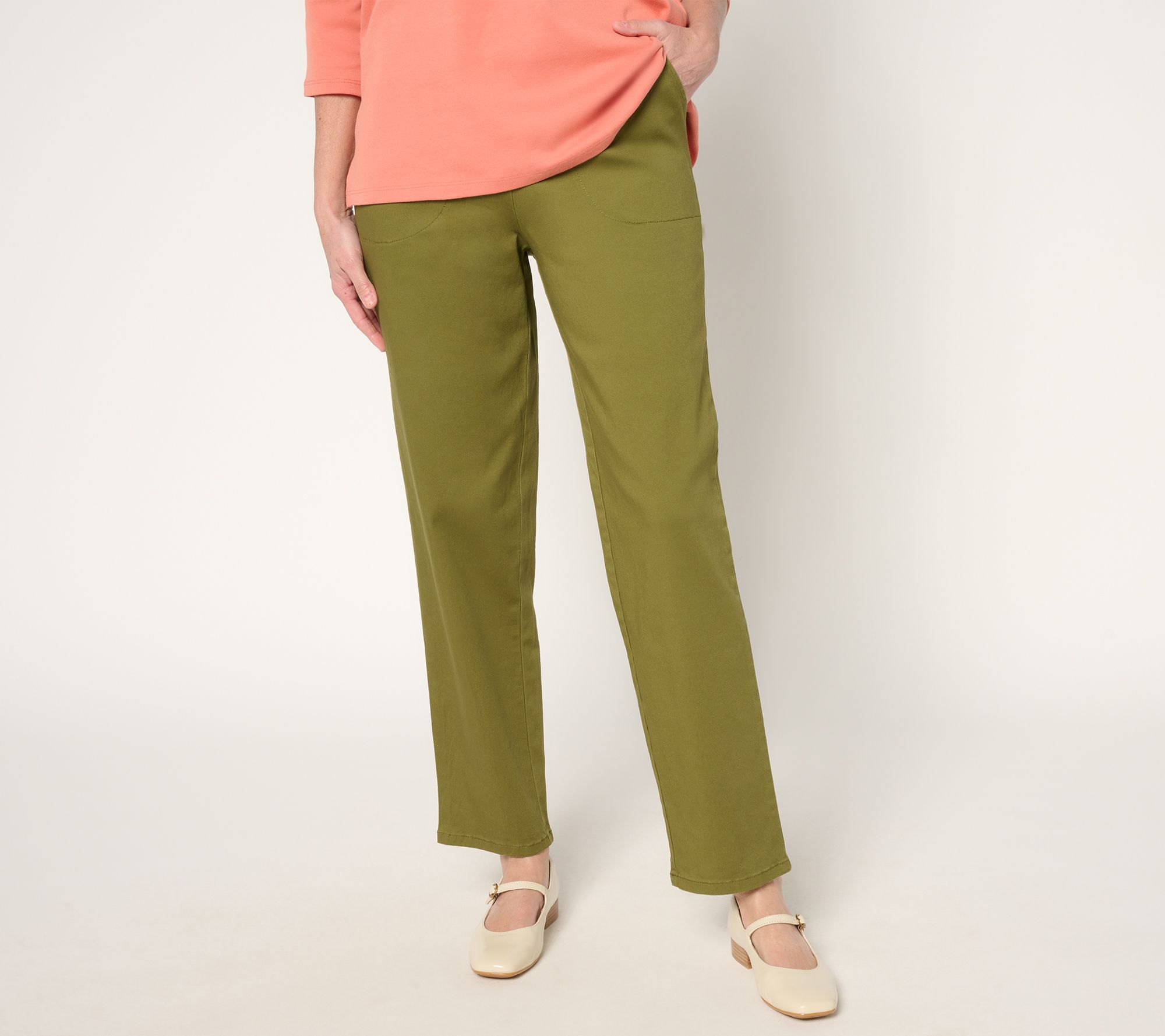 Denim & Co. Original Waist Stretch Tall Side Pocket Pants