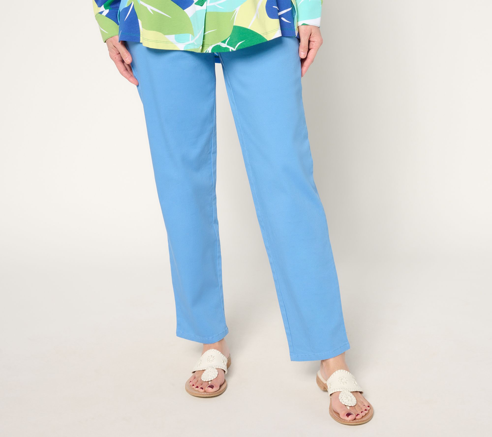 Denim & Co. Original Waist Stretch Tall Side Pocket Pant- Seasonal