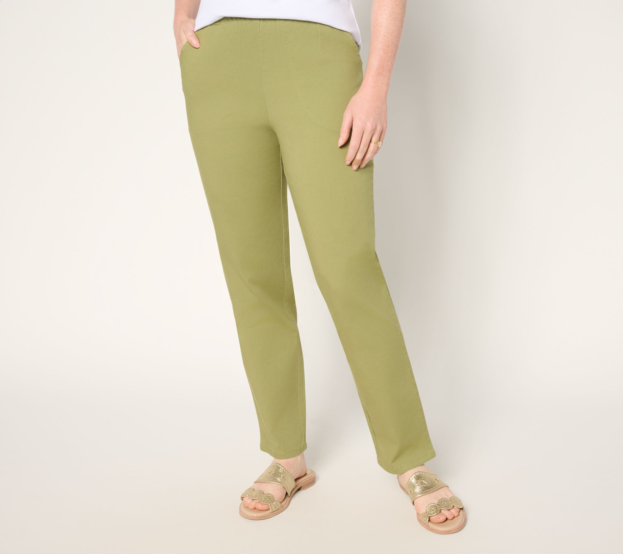 Denim & Co. Original Waist Stretch Tall Side Pocket Pants