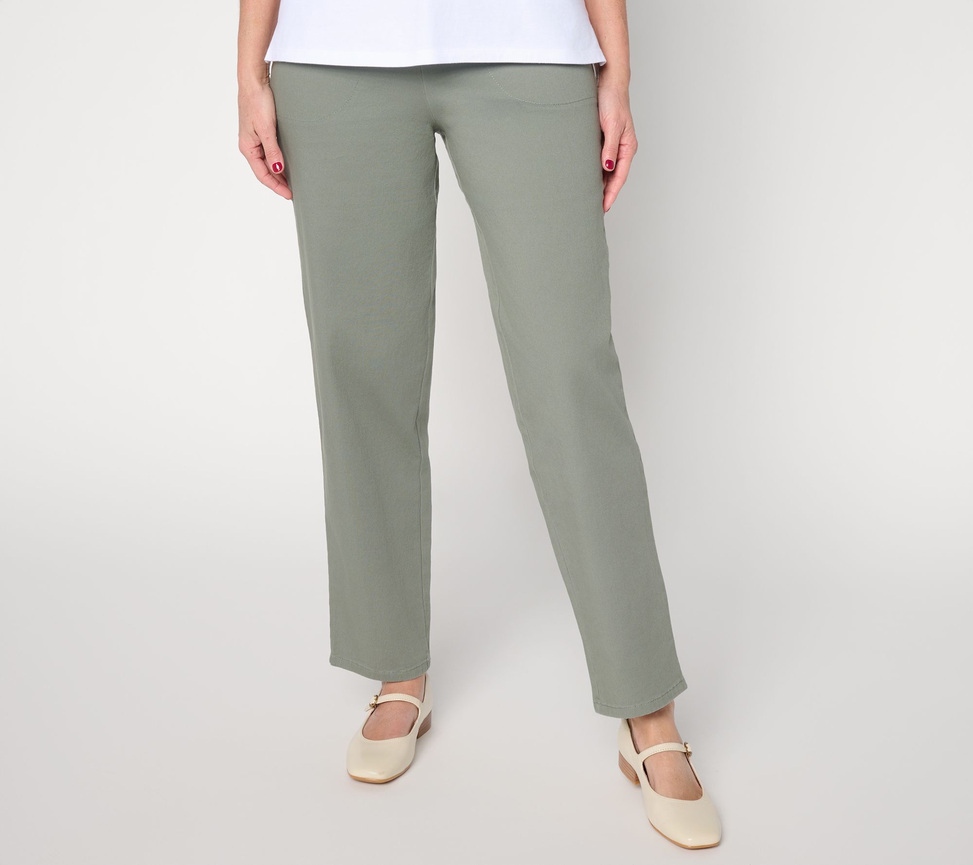 Denim & Co. Original Waist Stretch Tall Side Pocket Pants