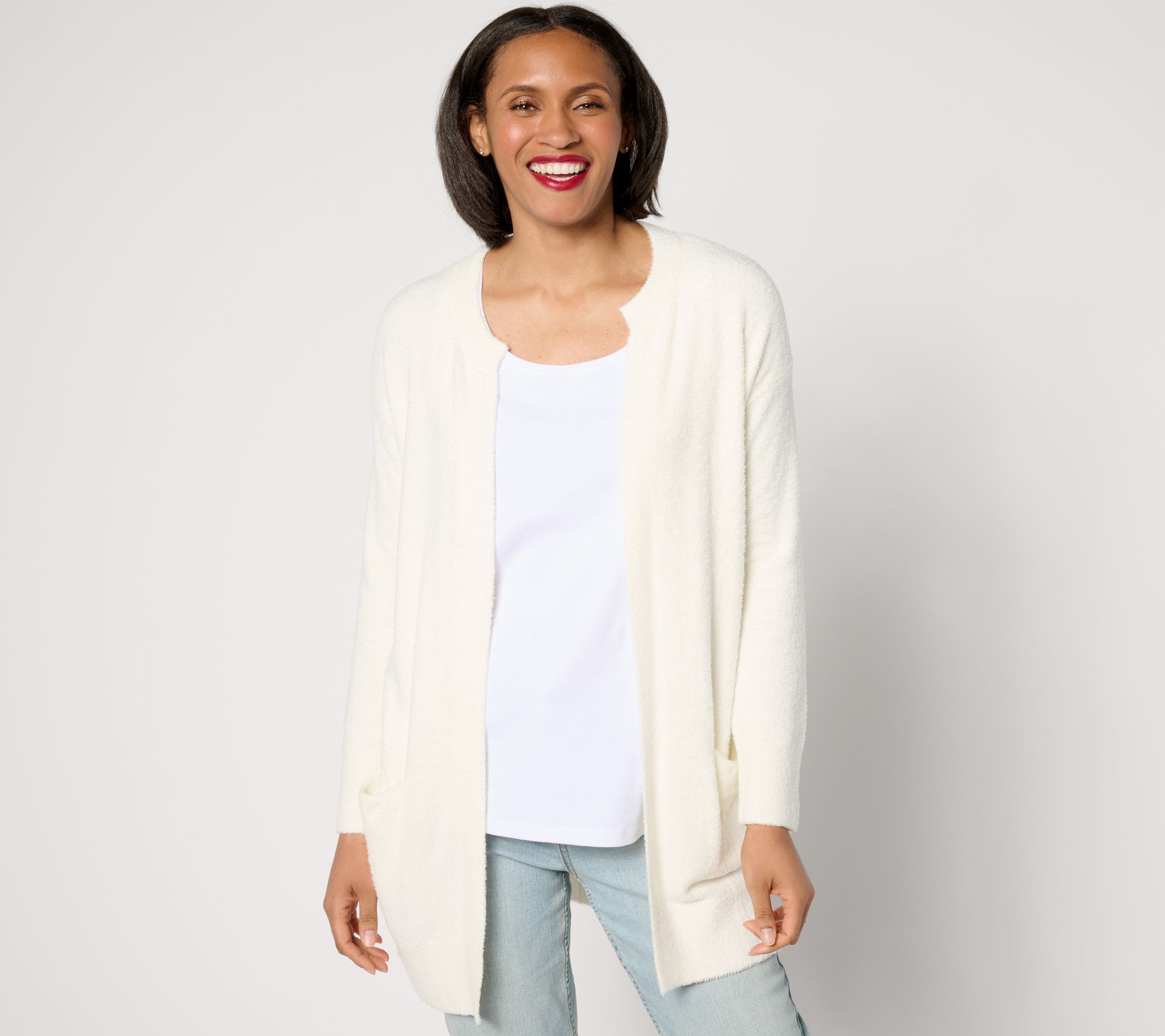 Barefoot Dreams CozyChic Lite Side Zip Cardigan