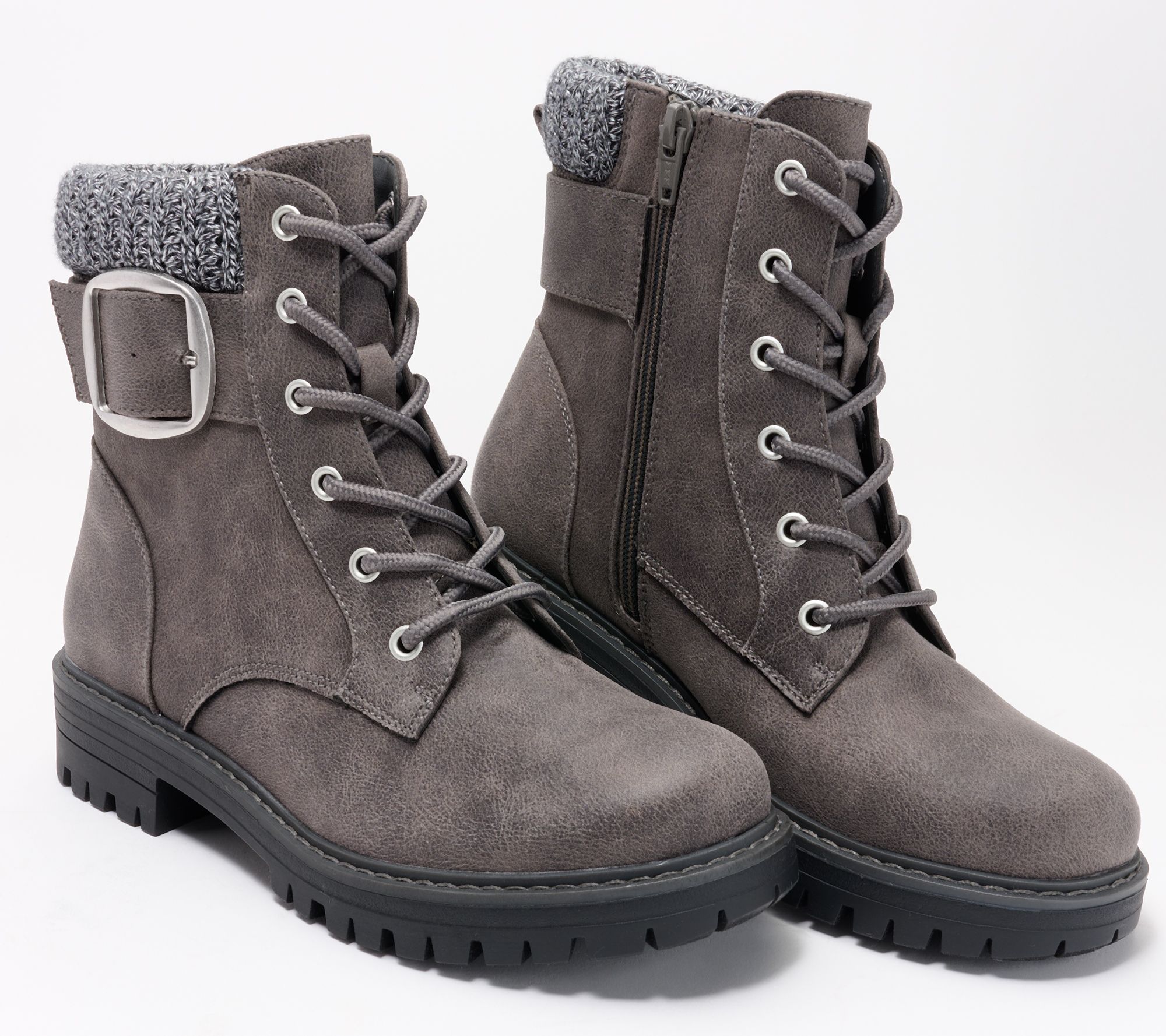 Cliffs by White Mountain Lace-Up Ankle Boots- Mentor