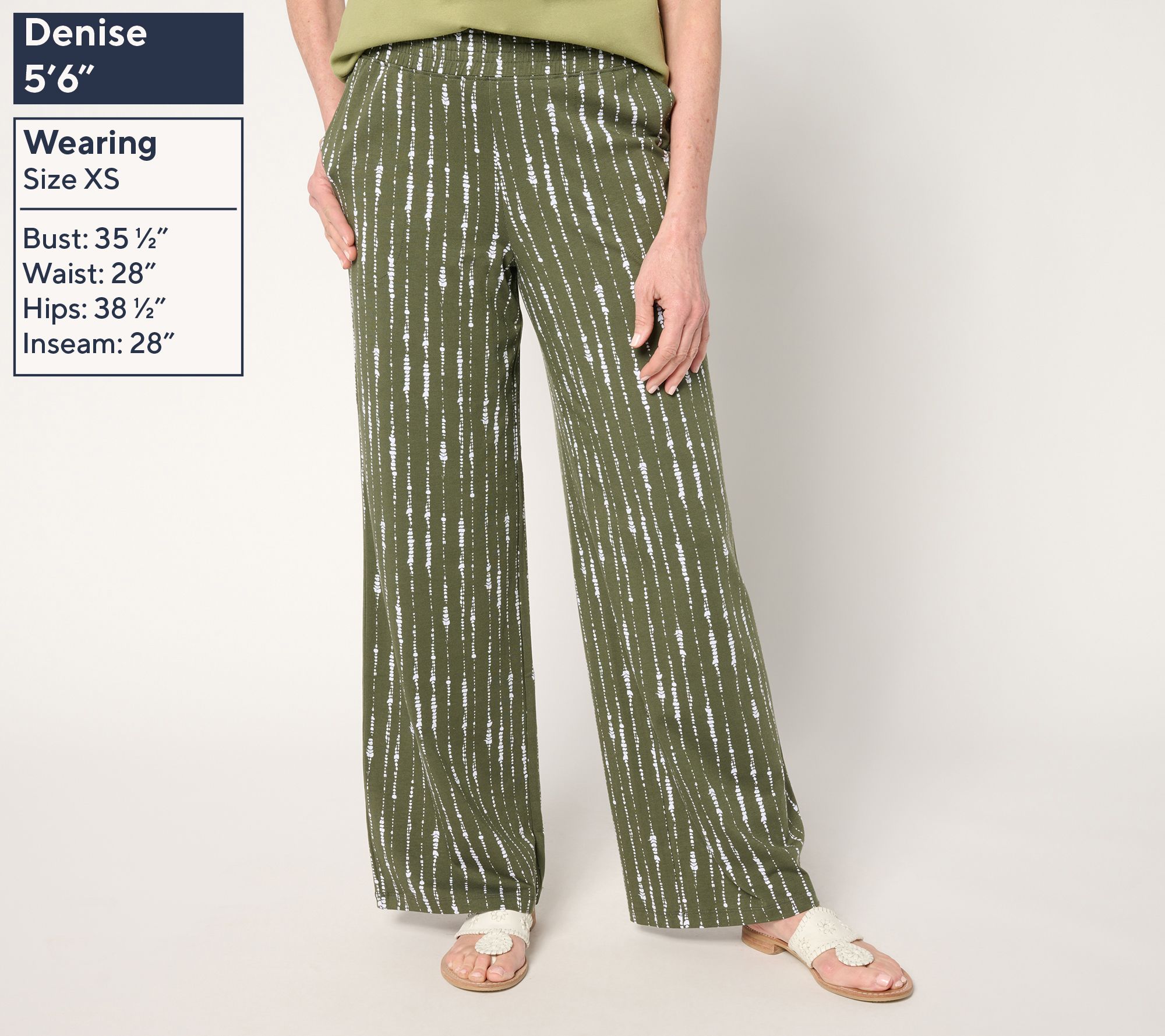 Denim Beach Tall Jersey Full Length Wide Leg Pant