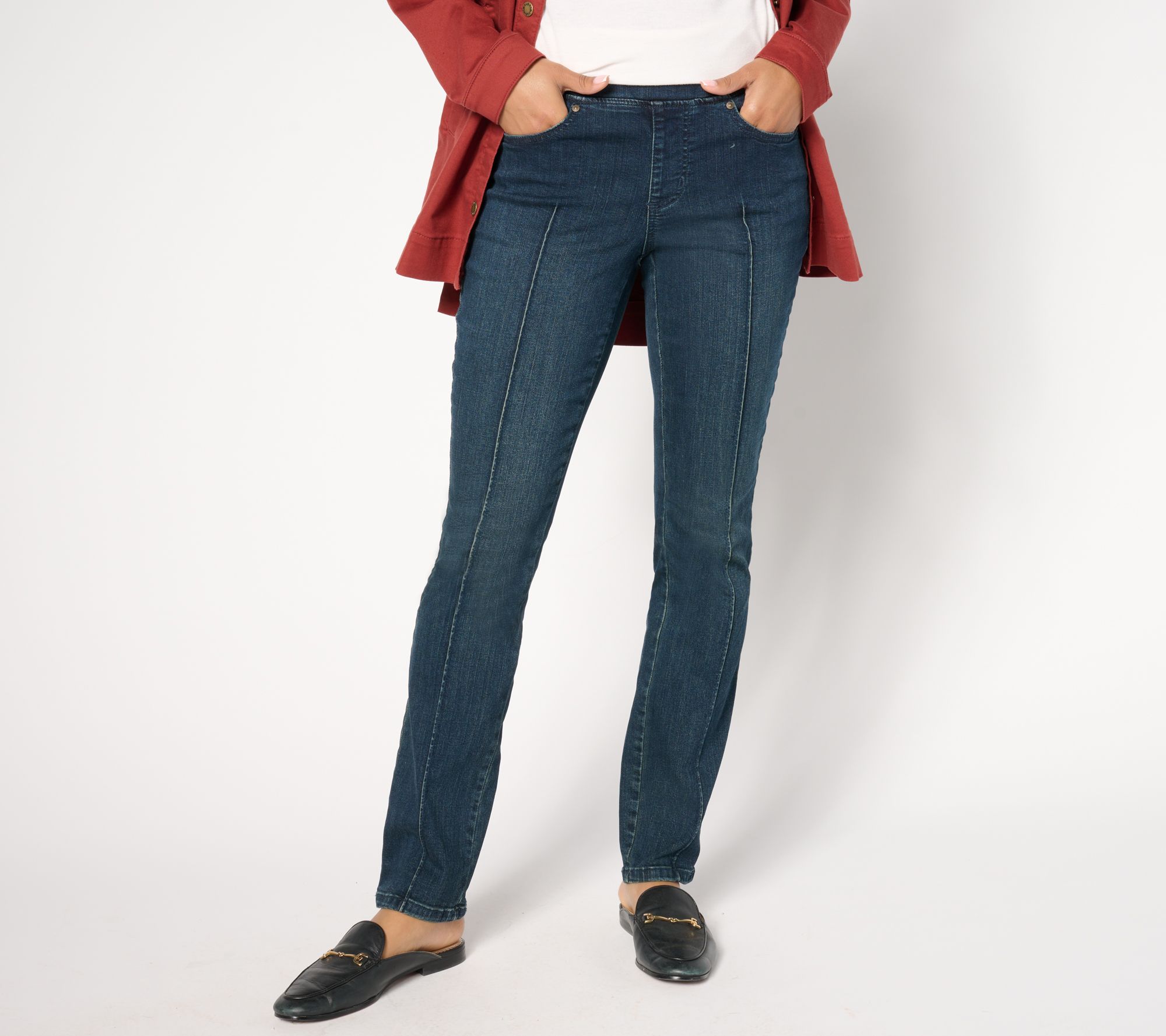 Belle by Kim Gravel Tall TripleLuxe Denim Pinktuck Perfection Jean