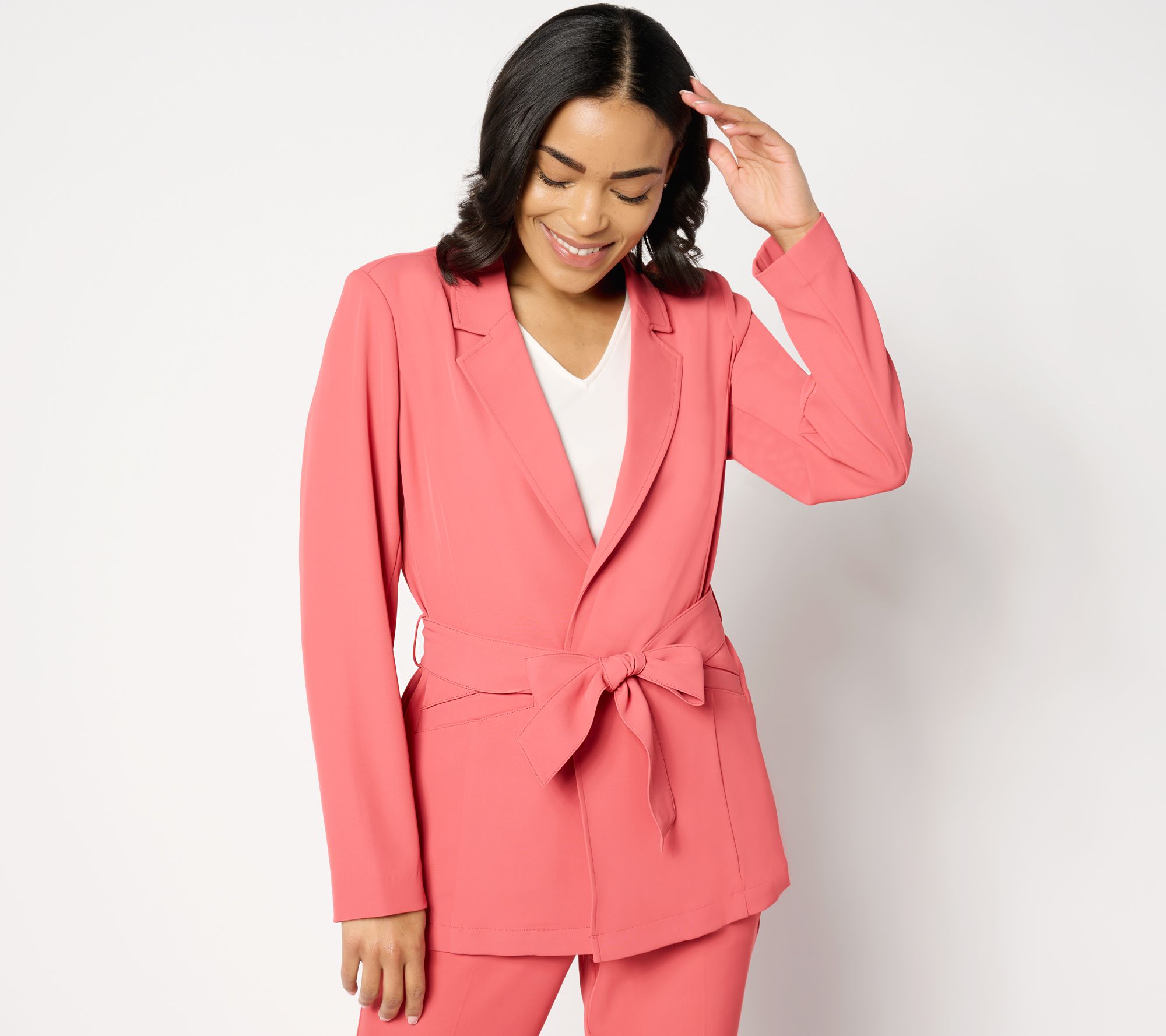 "As Is" BEAUTIFUL by Lawrence Zarian Belted Blazer