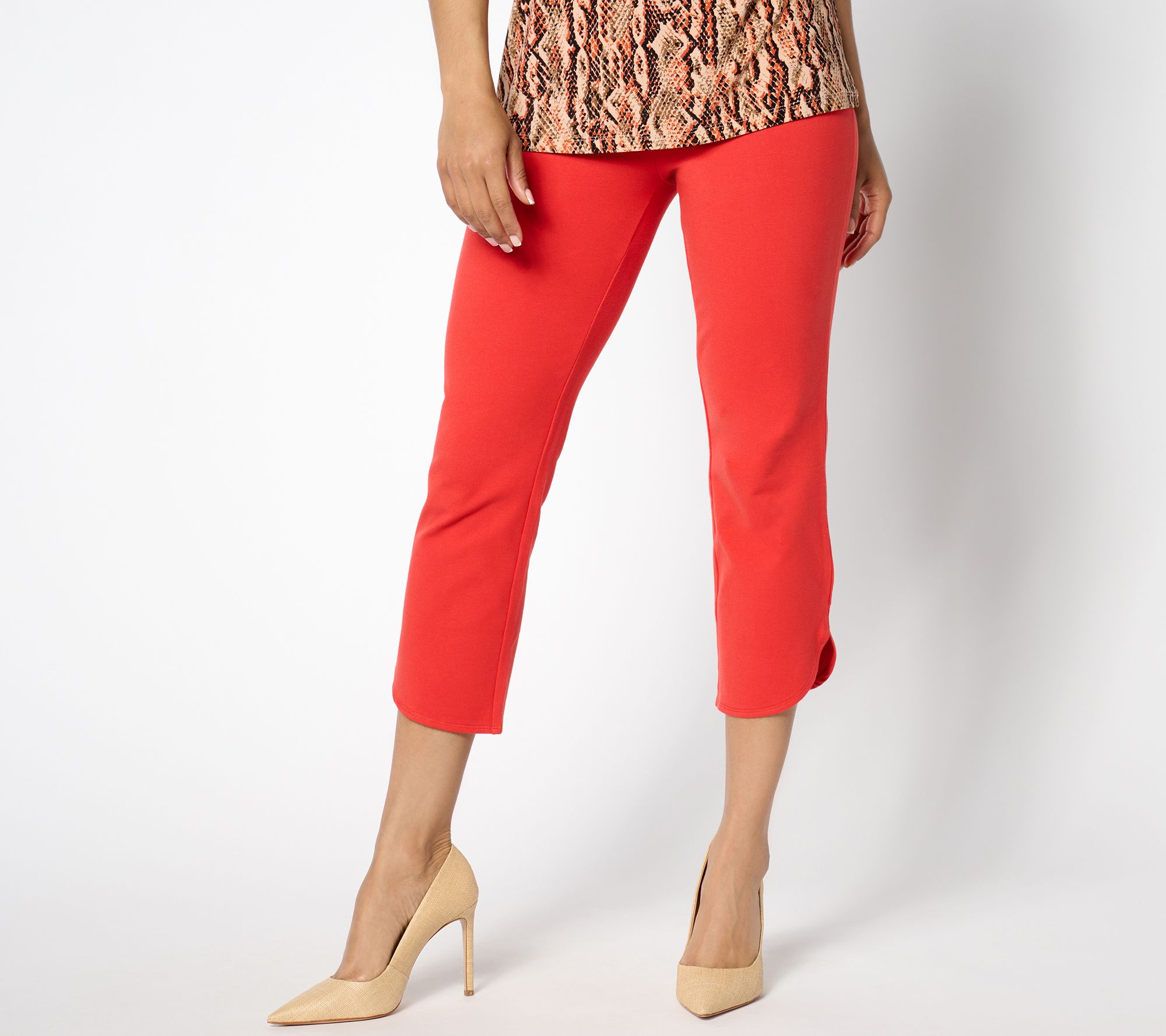 Crop fashion pants petite