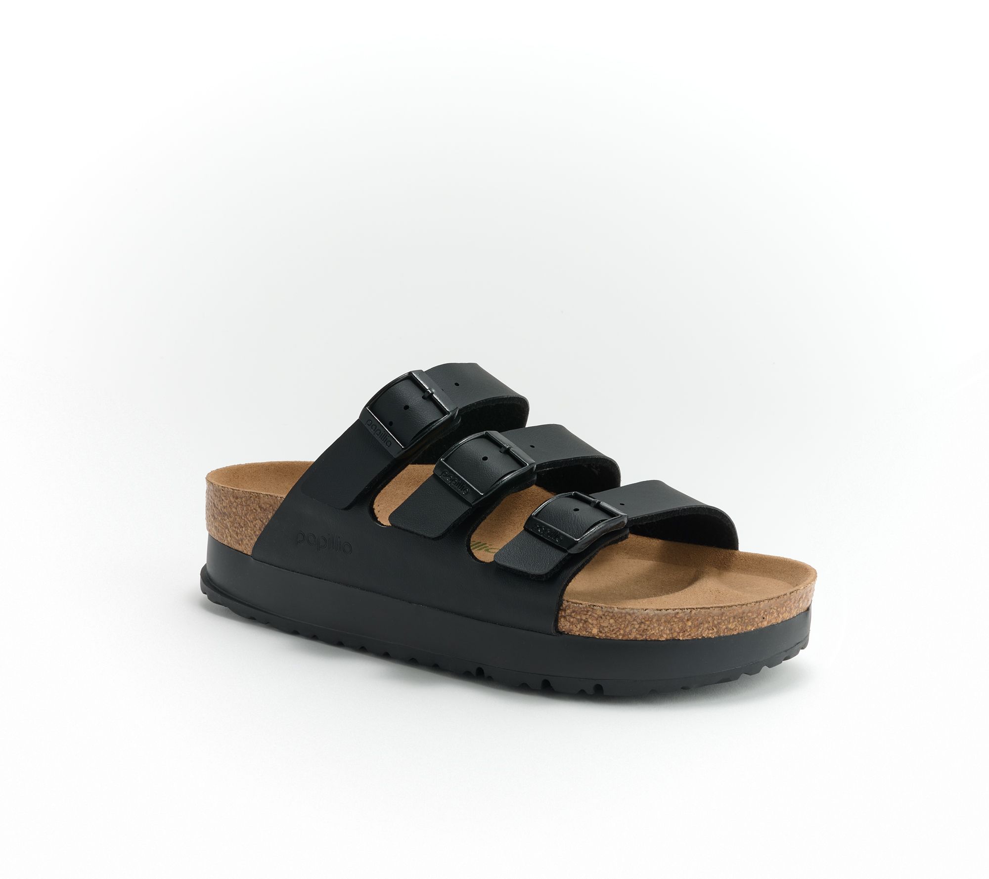 Birkenstock Three-Strap Slide Sandal - Florida Platform Flex
