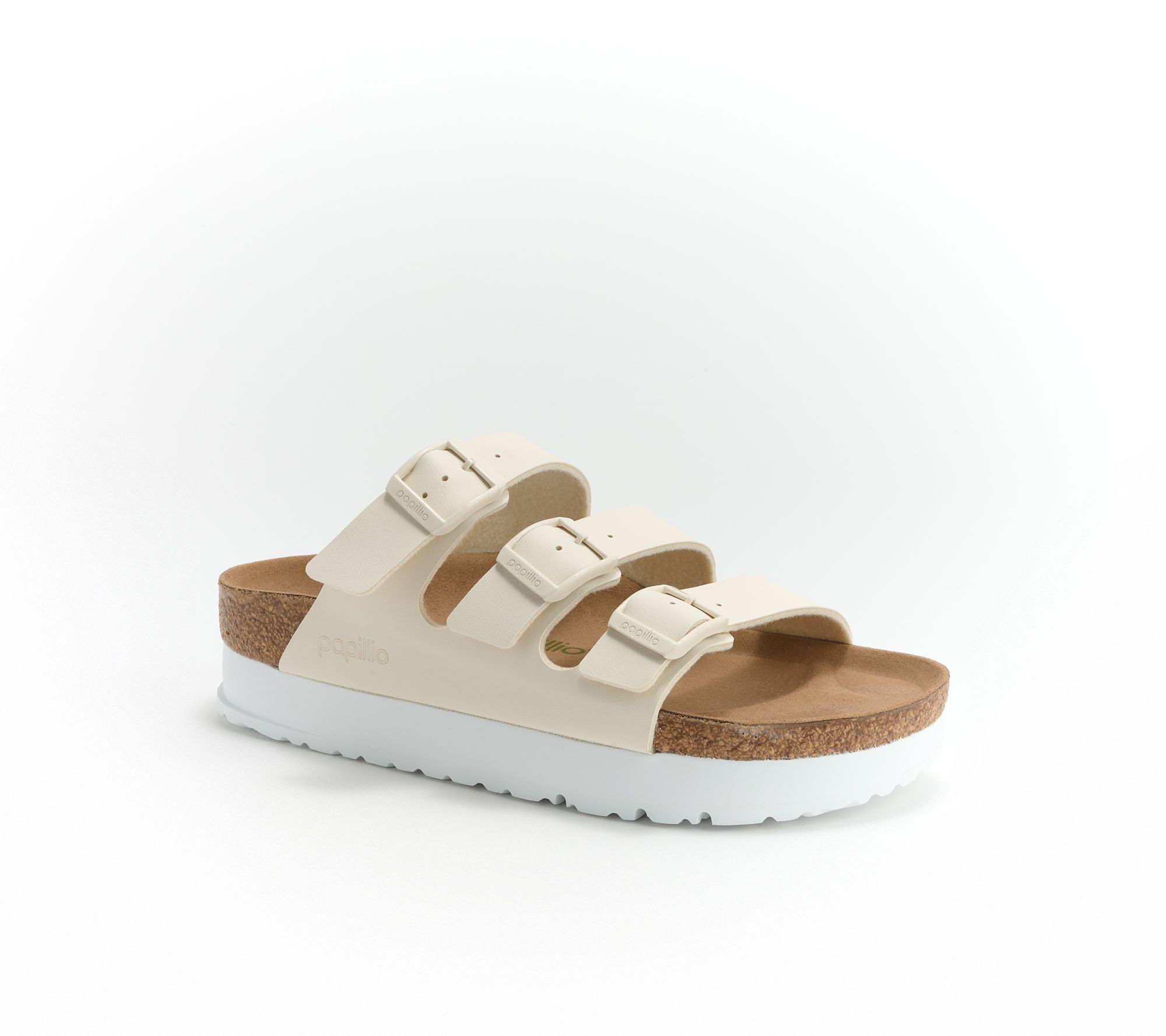Birkenstock Three-Strap Slide Sandal - Florida Platform Flex