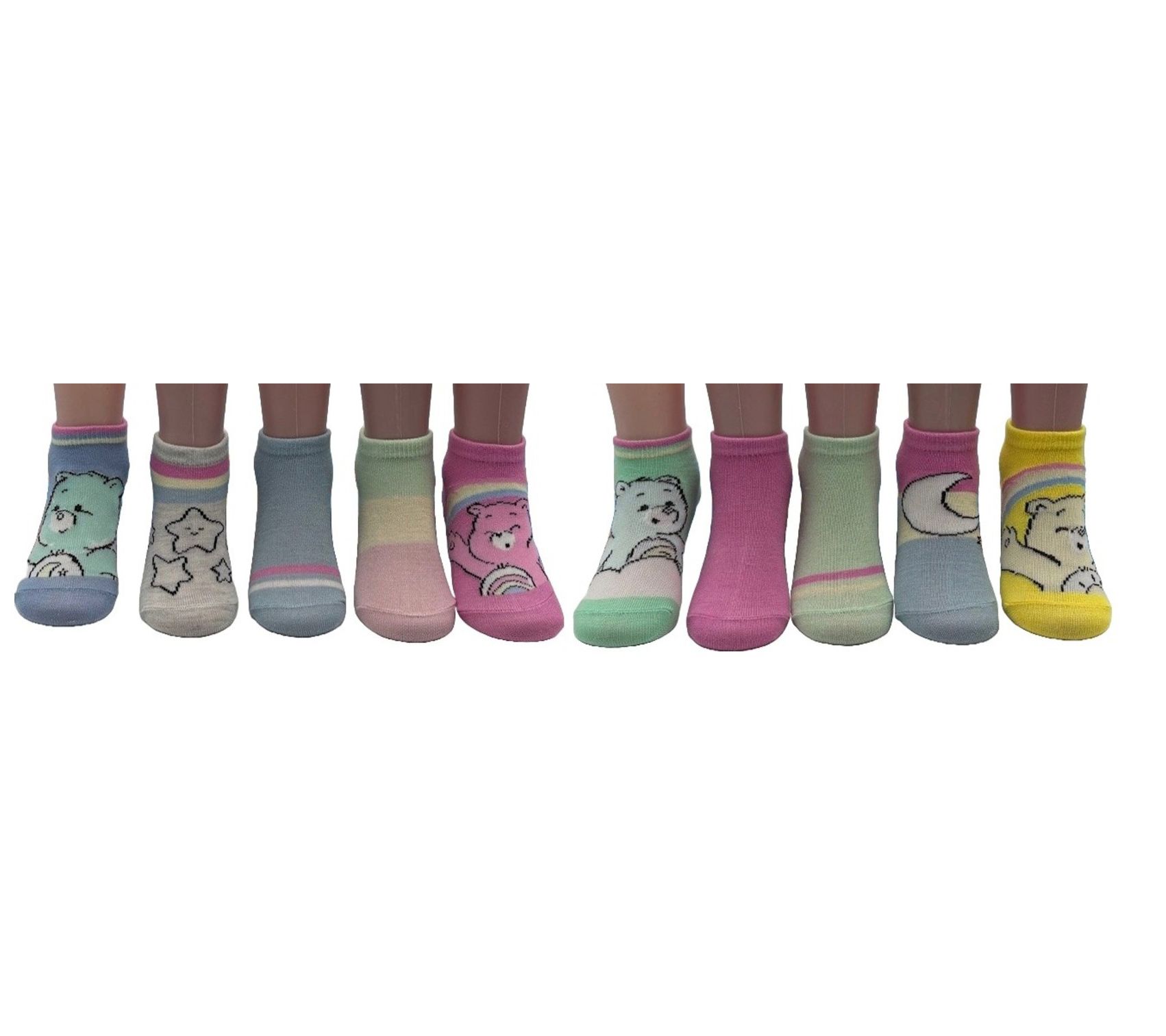 Care Bears Toddler's Set of 10 Character Shortie Socks