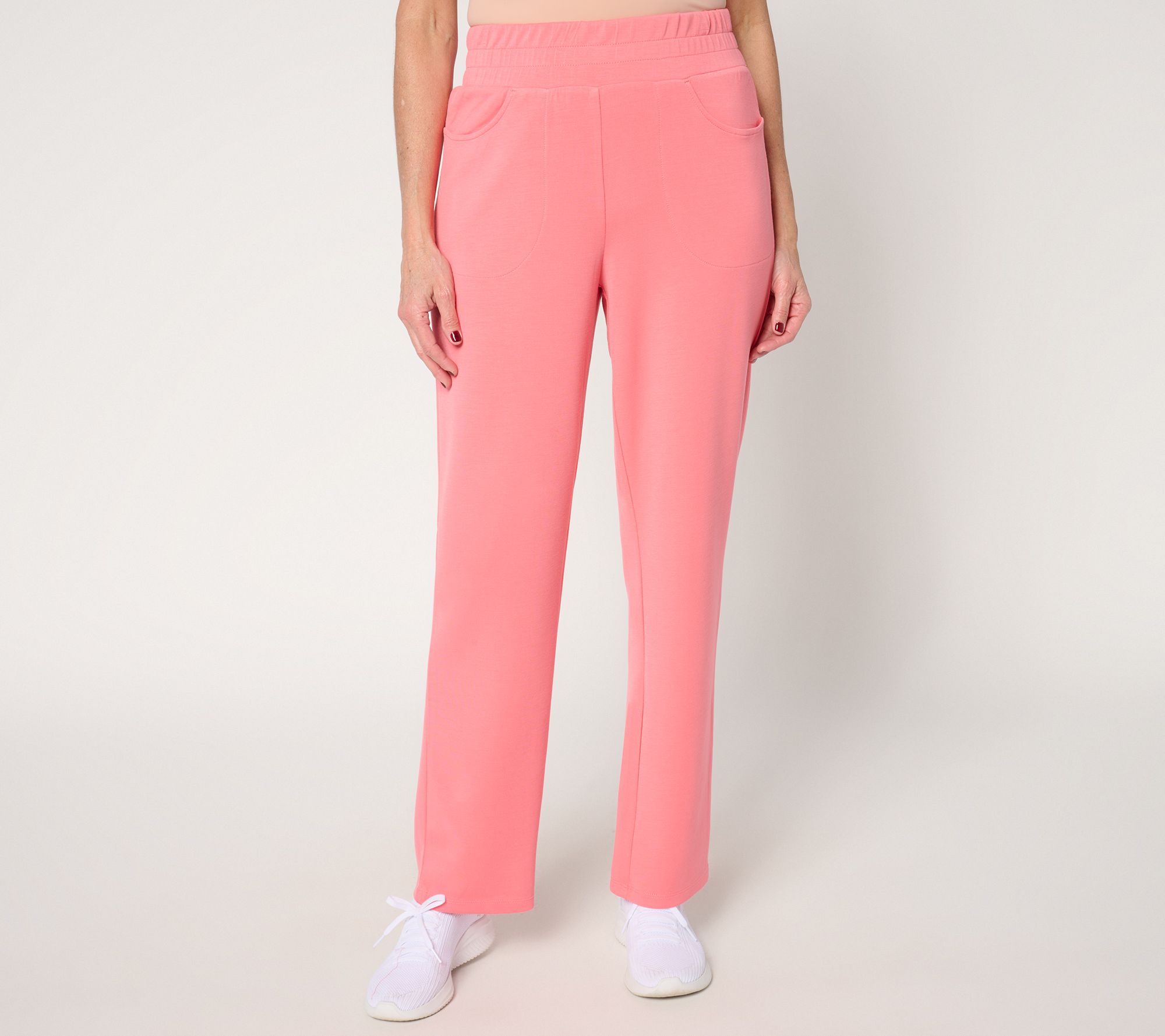 "As Is" Belle by Kim Gravel Petite ScubaLuxe Straight Pant