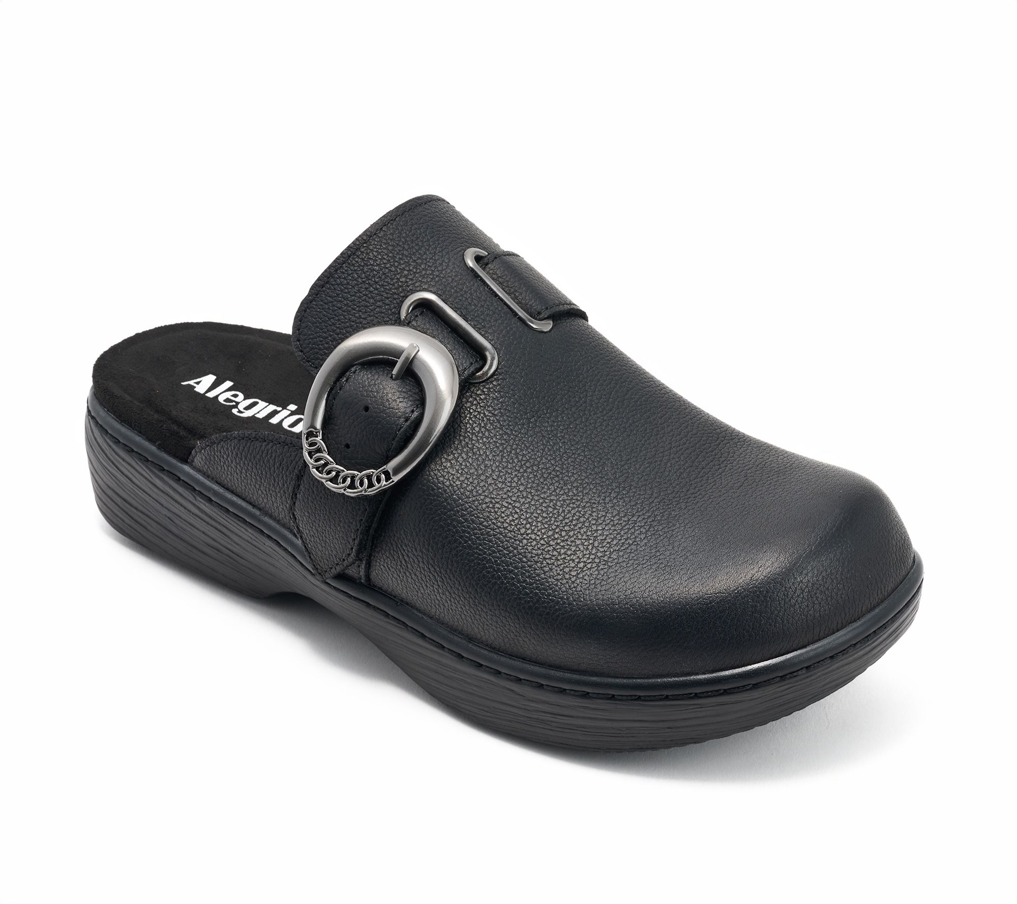 Alegria Leather Buckled Clogs - Osmosis