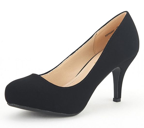 Dream Pairs Women's Low Stiletto Heel Pumps - Tiffany