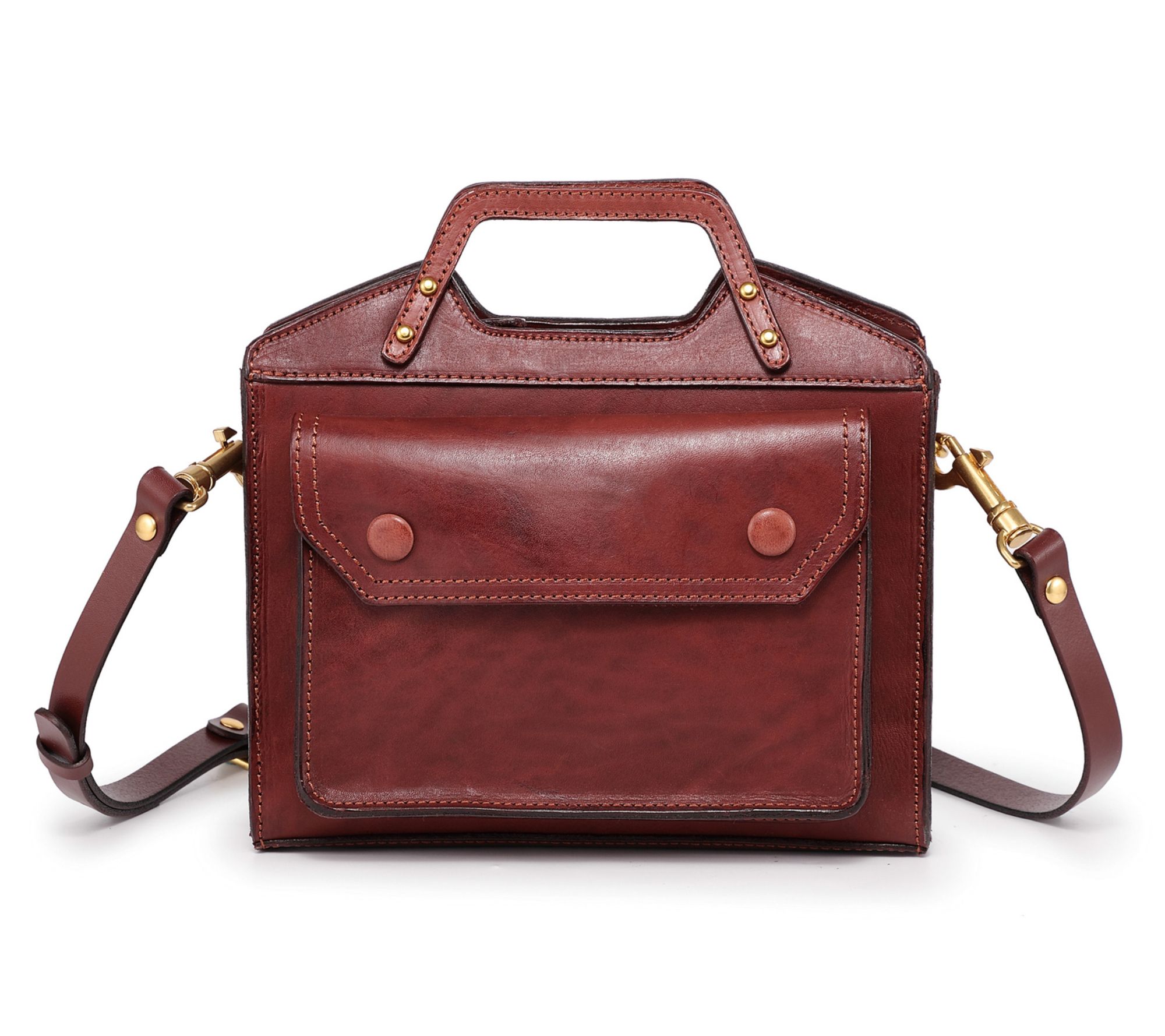 Old Trend Basswood Mini Tote Leather Crossbody