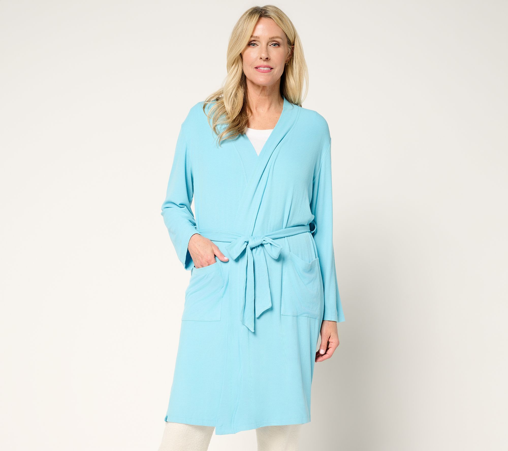 "As Is" Barefoot Dreams Malibu CollectionUltra Soft Piped Robe