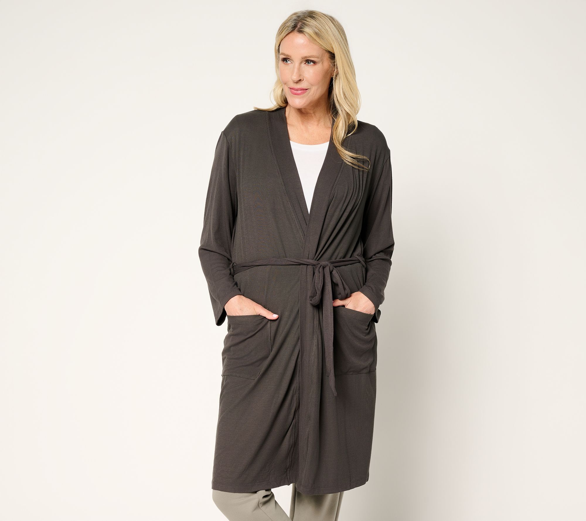 "As Is" Barefoot Dreams Malibu CollectionUltra Soft Piped Robe