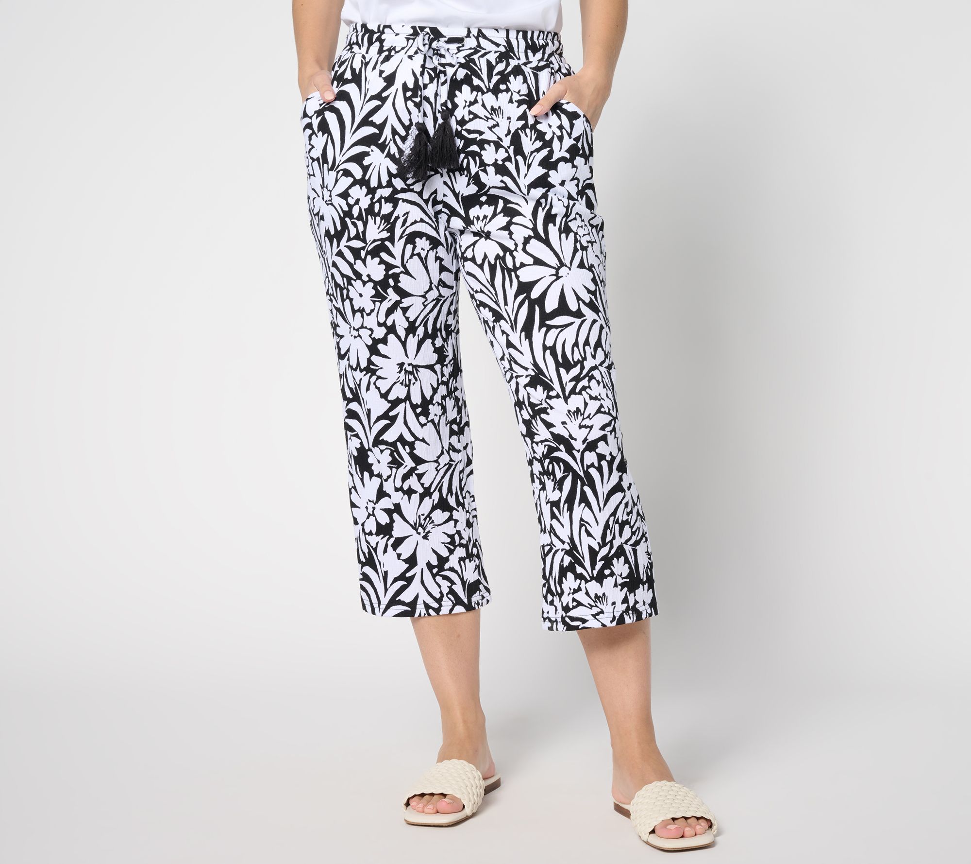 "As Is" Belle by Kim Gravel Petite Packabelle Cropped Pant