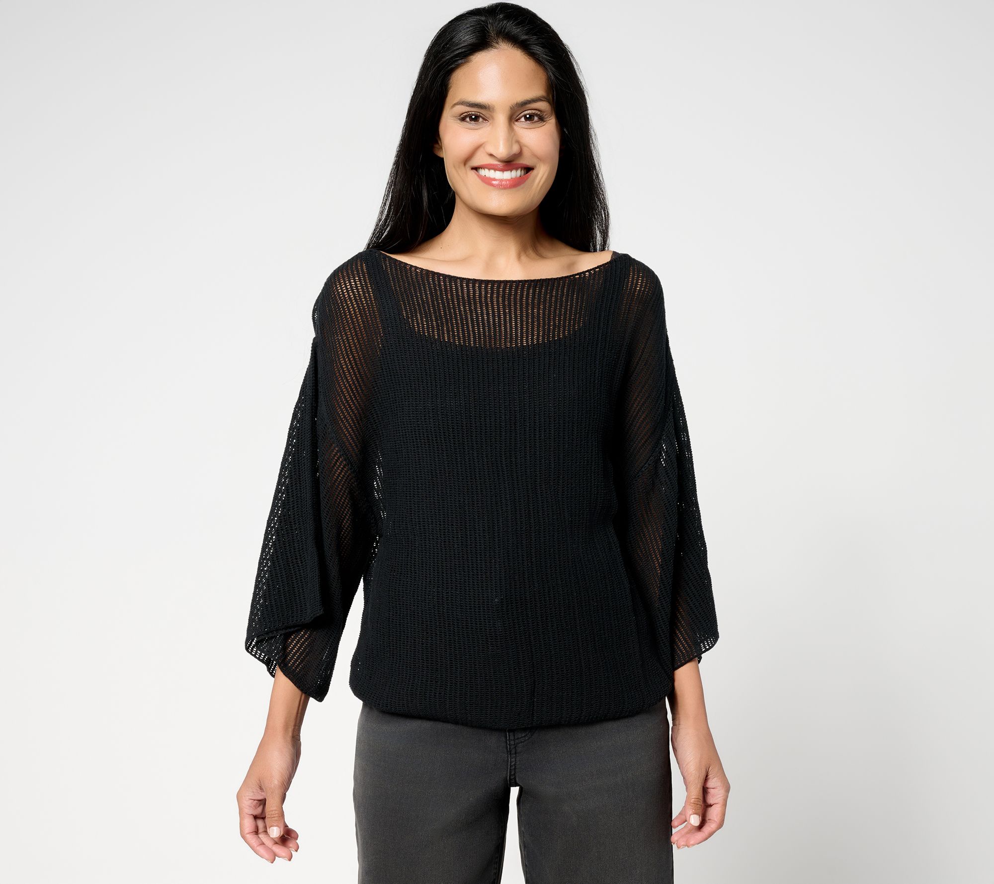 "As Is" Me by Jennie Garth 100% Cotton Sylvie Popover Top