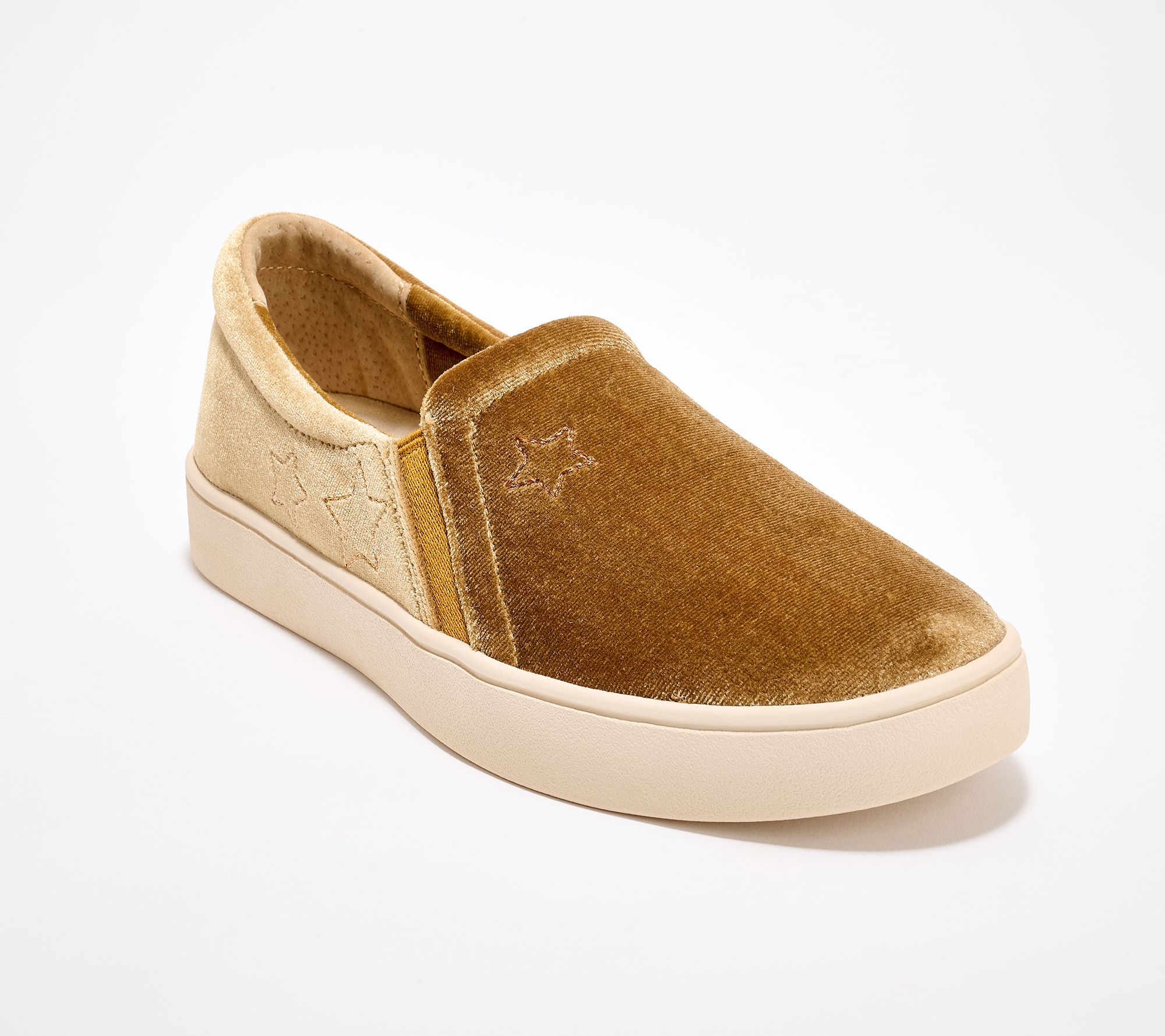 Revitalign Orthotic Velvet Star Slip-Ons - Velveteen