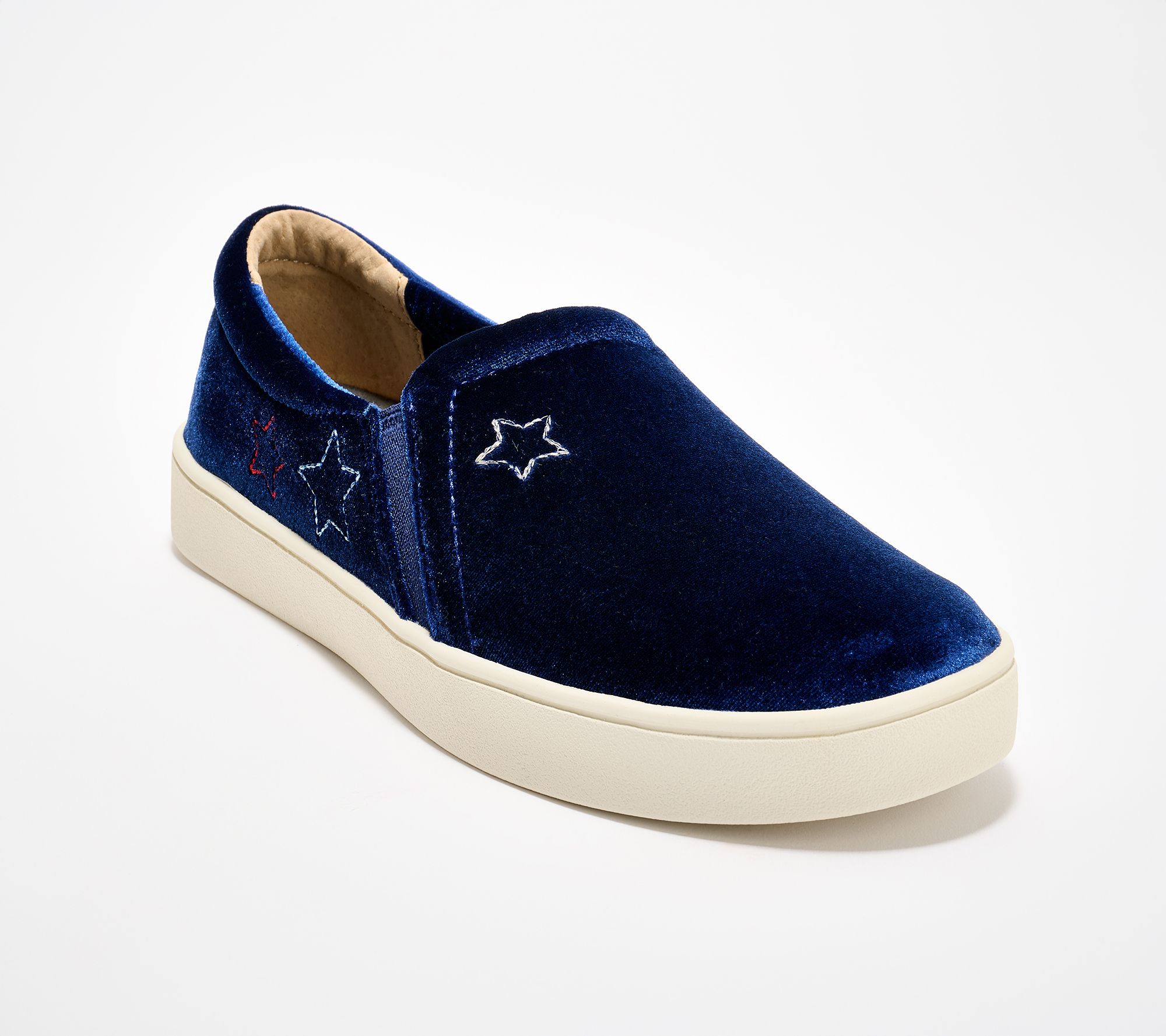 Revitalign Orthotic Velvet Star Slip-Ons - Velveteen