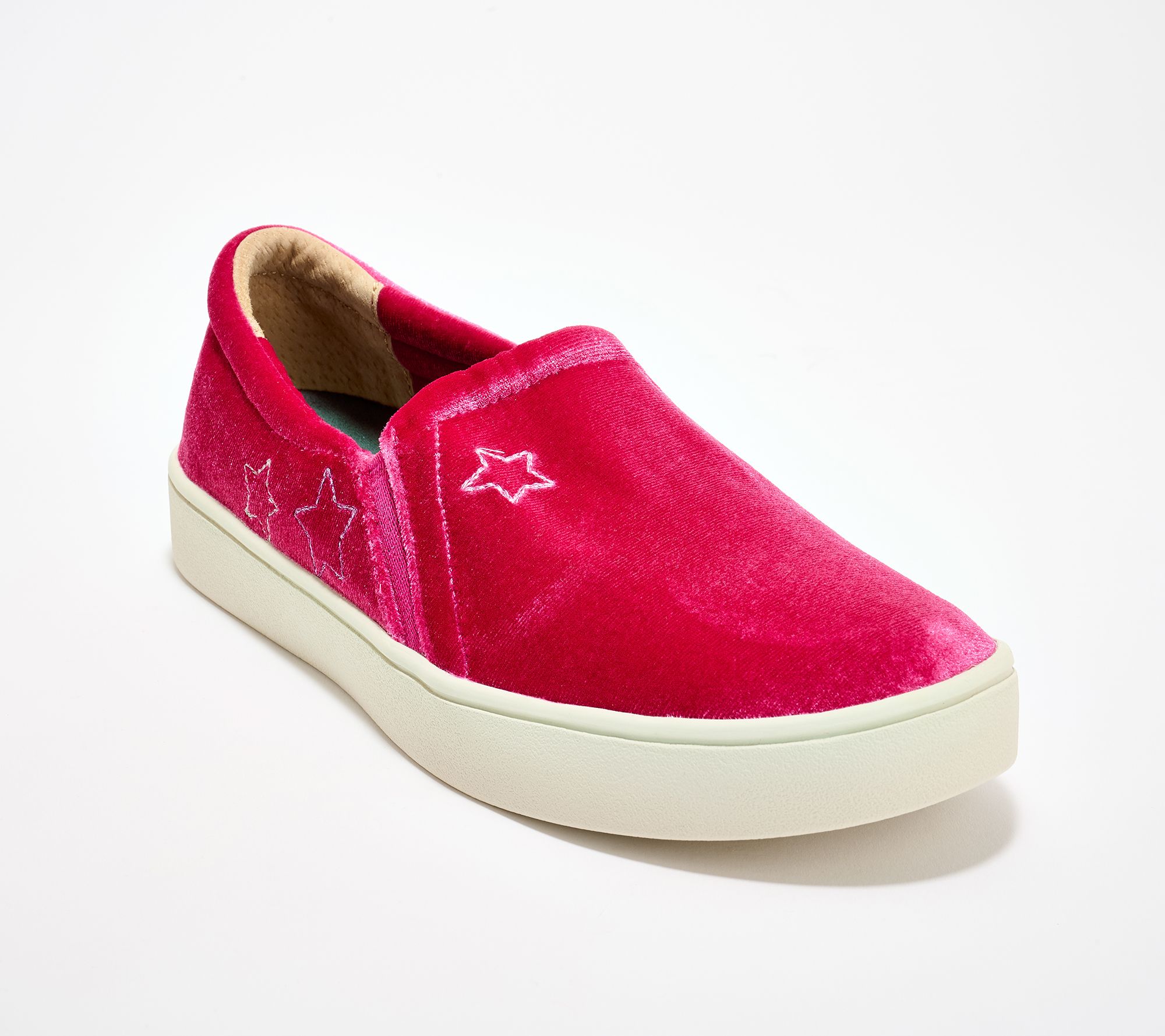 Revitalign Orthotic Velvet Star Slip-Ons - Velveteen