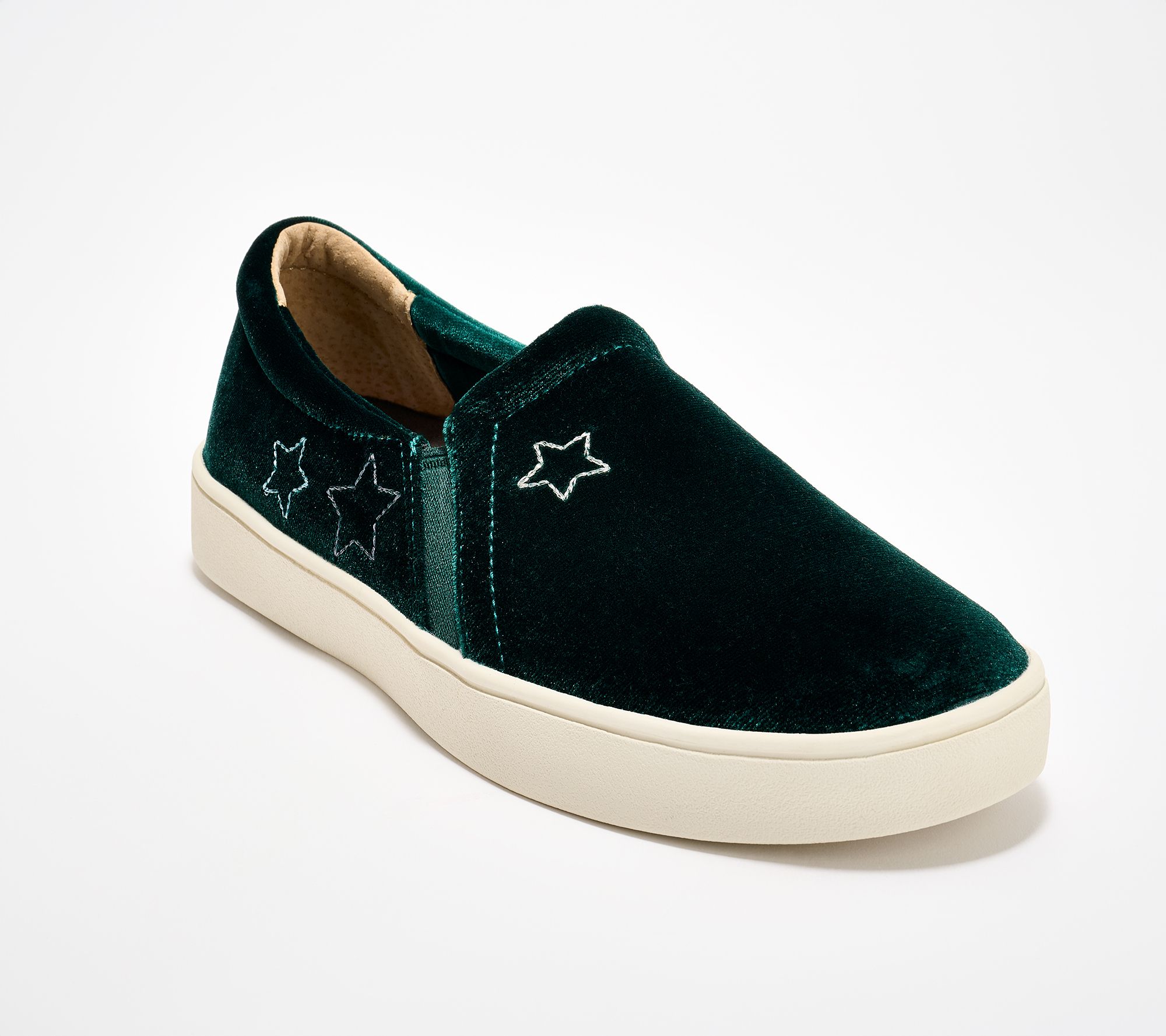 Revitalign Orthotic Velvet Star Slip-Ons - Velveteen