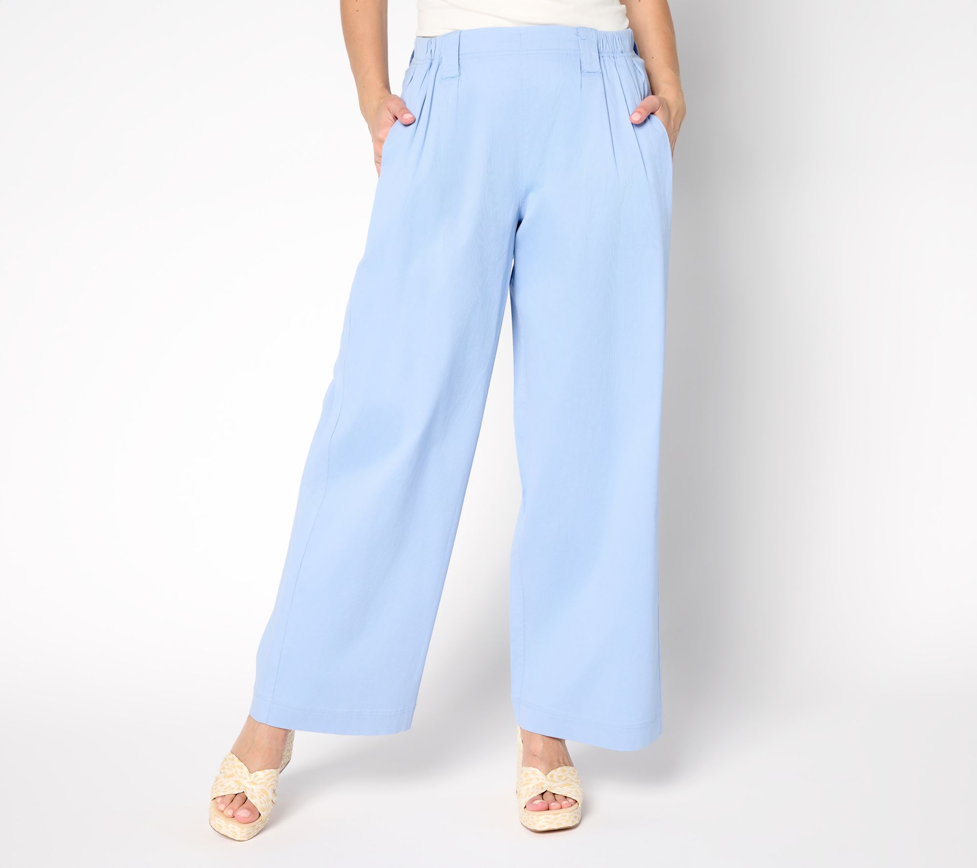 "As Is" LOGO by Lori Goldstein Reg Textured Full Length Pants