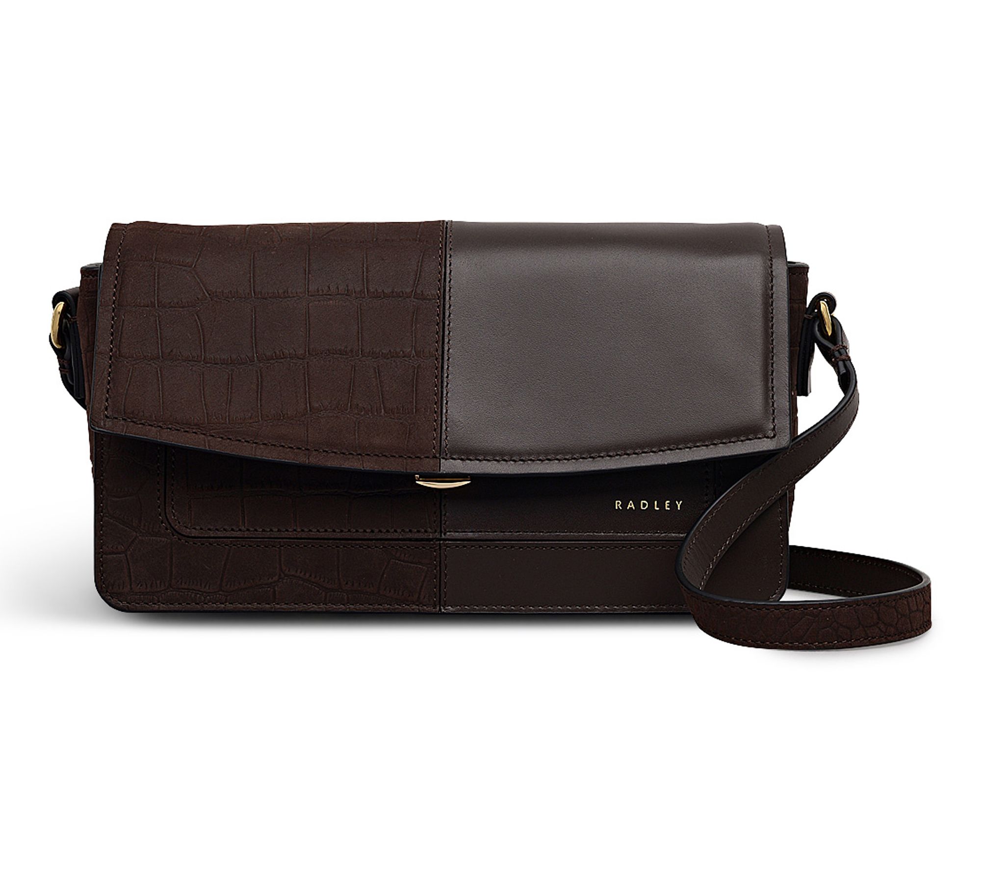 Radley Albert Road - Faux Croc Small Flapover Crossbody
