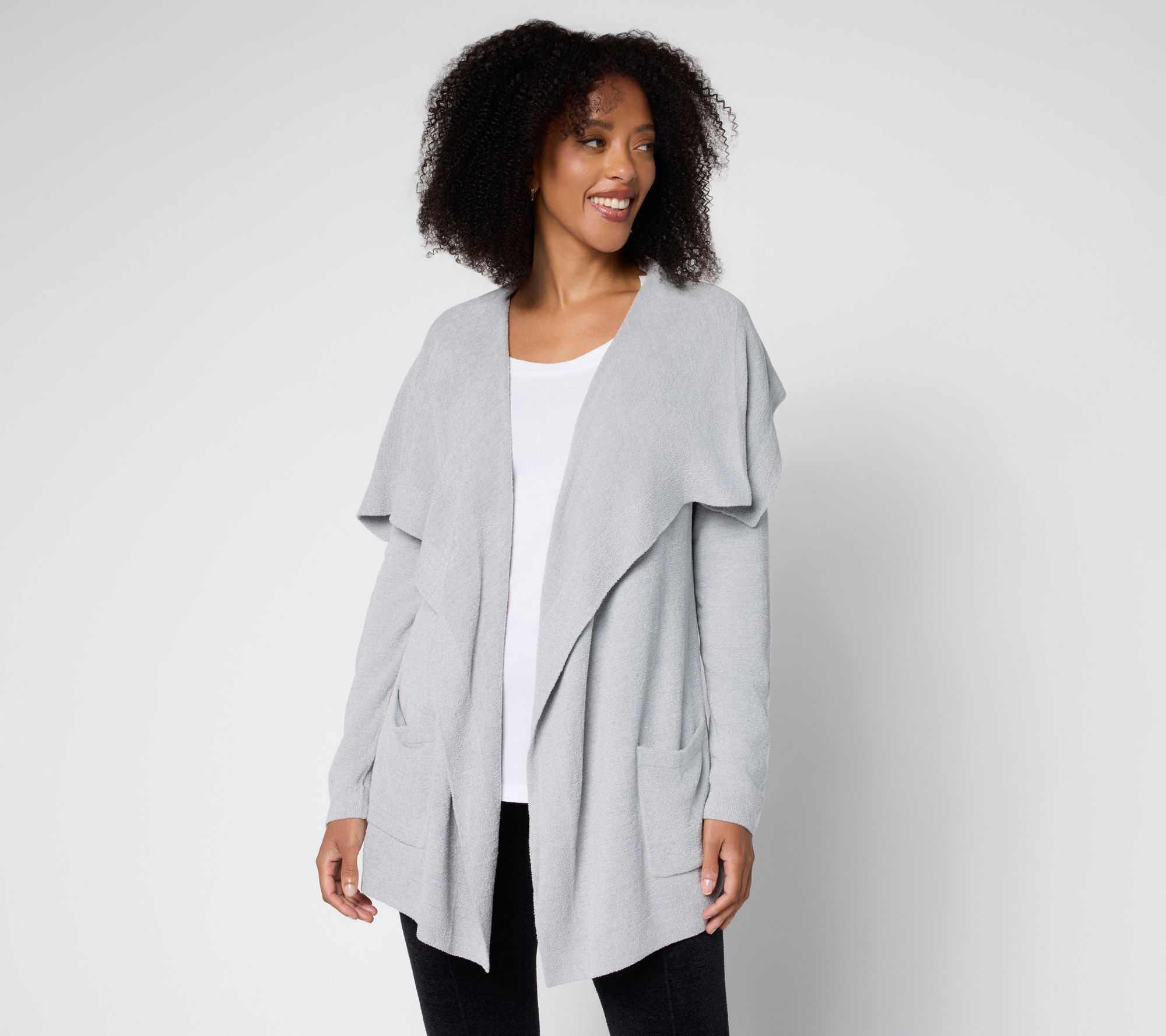 "As Is" Barefoot Dreams CozyChic Ultra Lite Drapey Cardigan