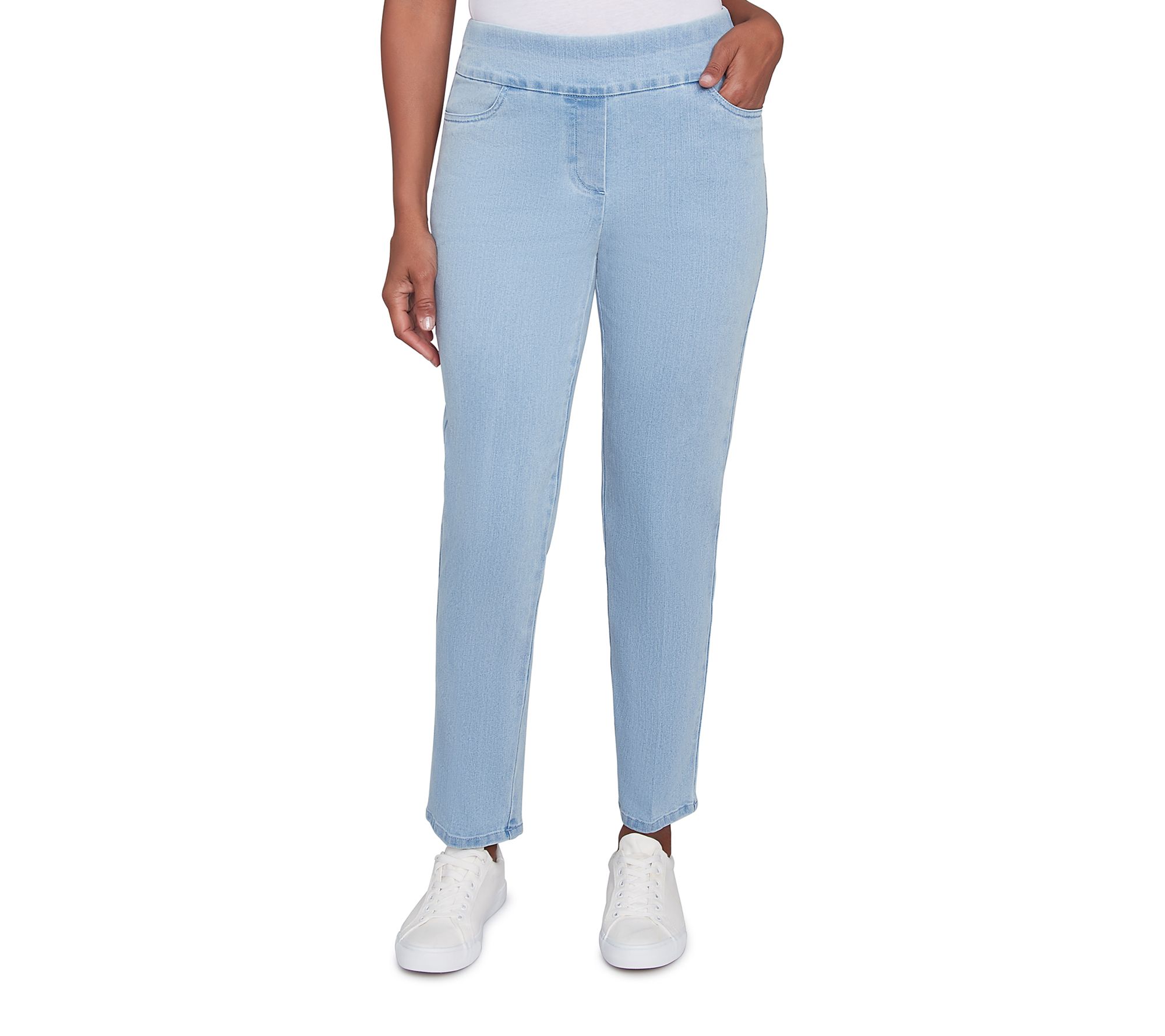Alfred Dunner Super Stretch Average Length Denim Pants