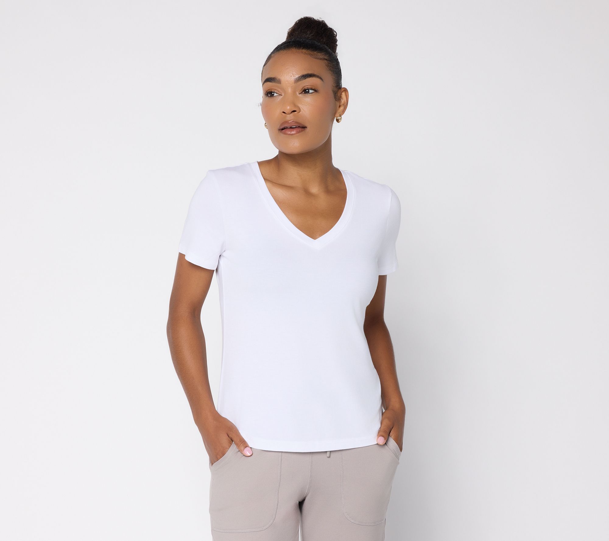 Barefoot Dreams Modal V-Neck Tee