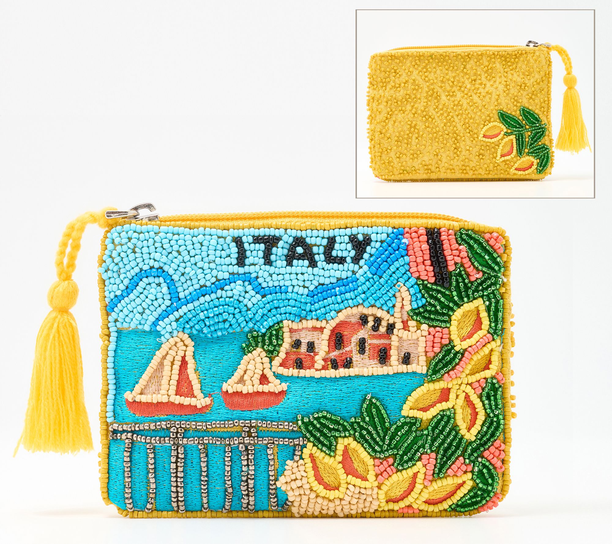 America & Beyond Beaded Postcard Pouches