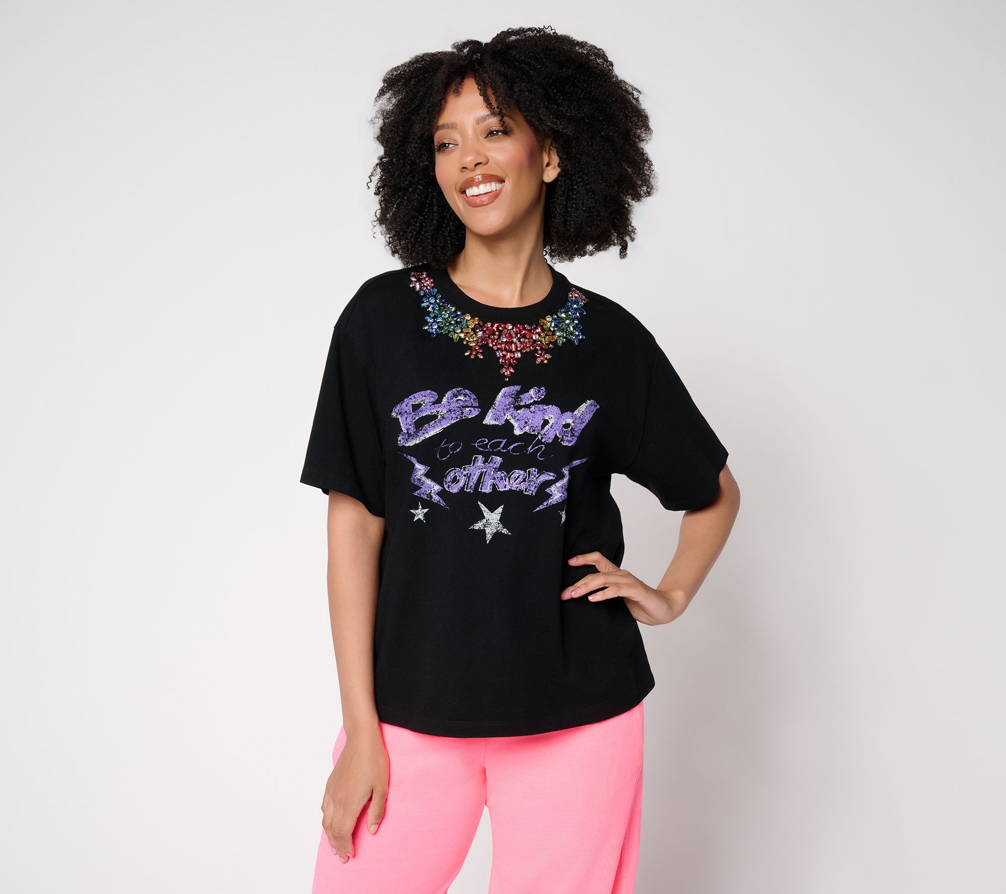 Curate by Aimee Kestenberg Embellished Vintage Tee
