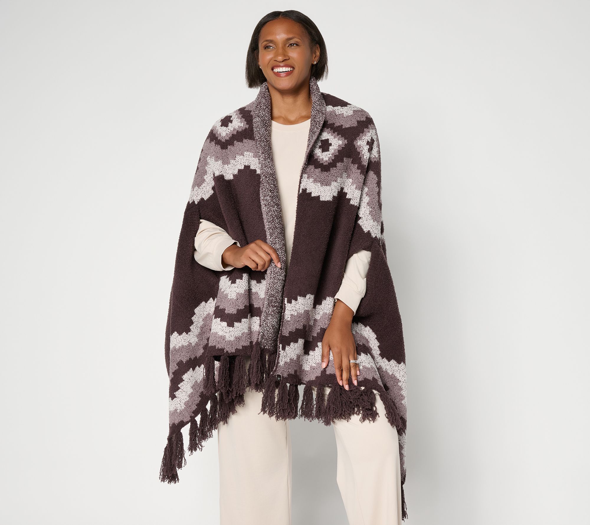 Barefoot Dreams CozyChic Mosaic Wrap