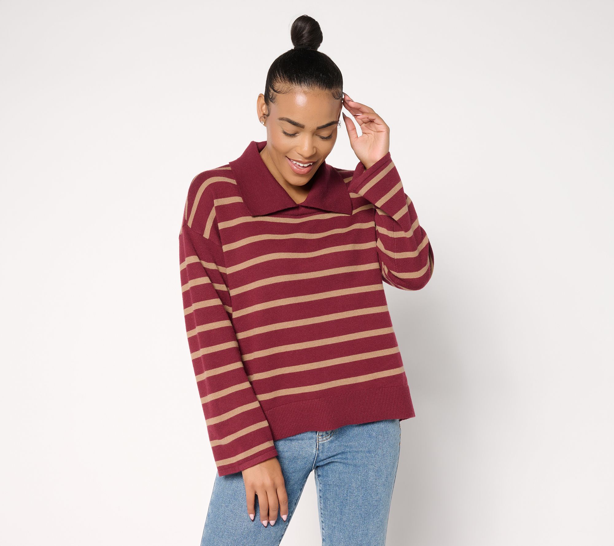 "As Is" Me by Jennie Garth Miles Hi-Low Sweater